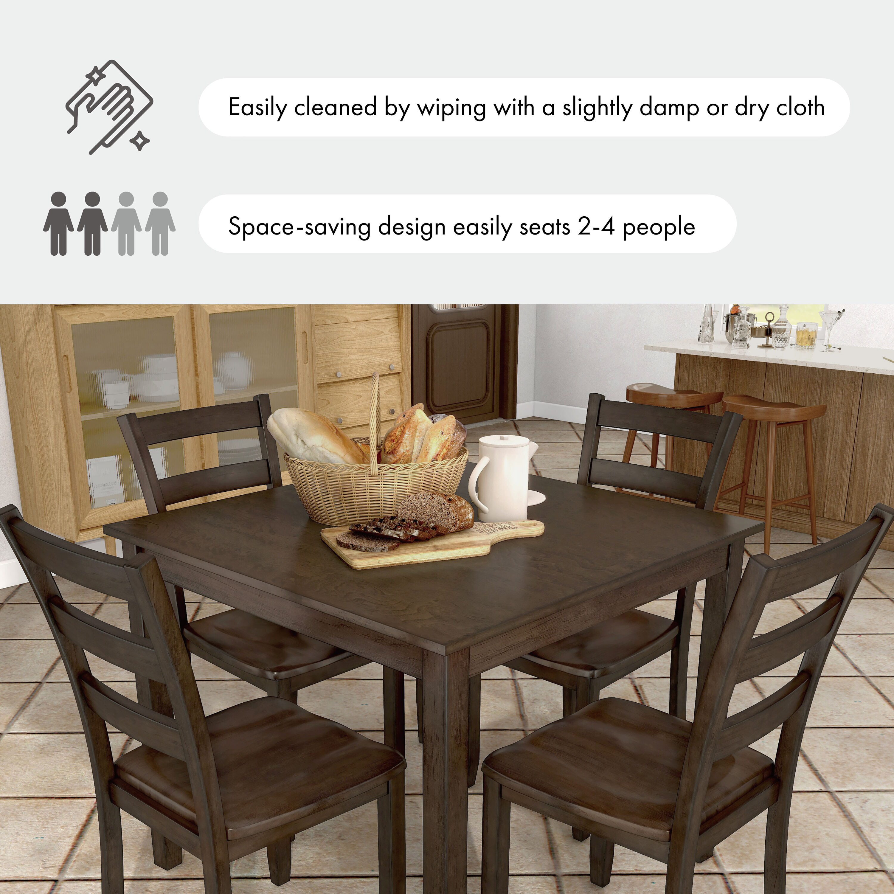 Furniture of America EC-3583EX-T-5PK Dining-Sets - View #17