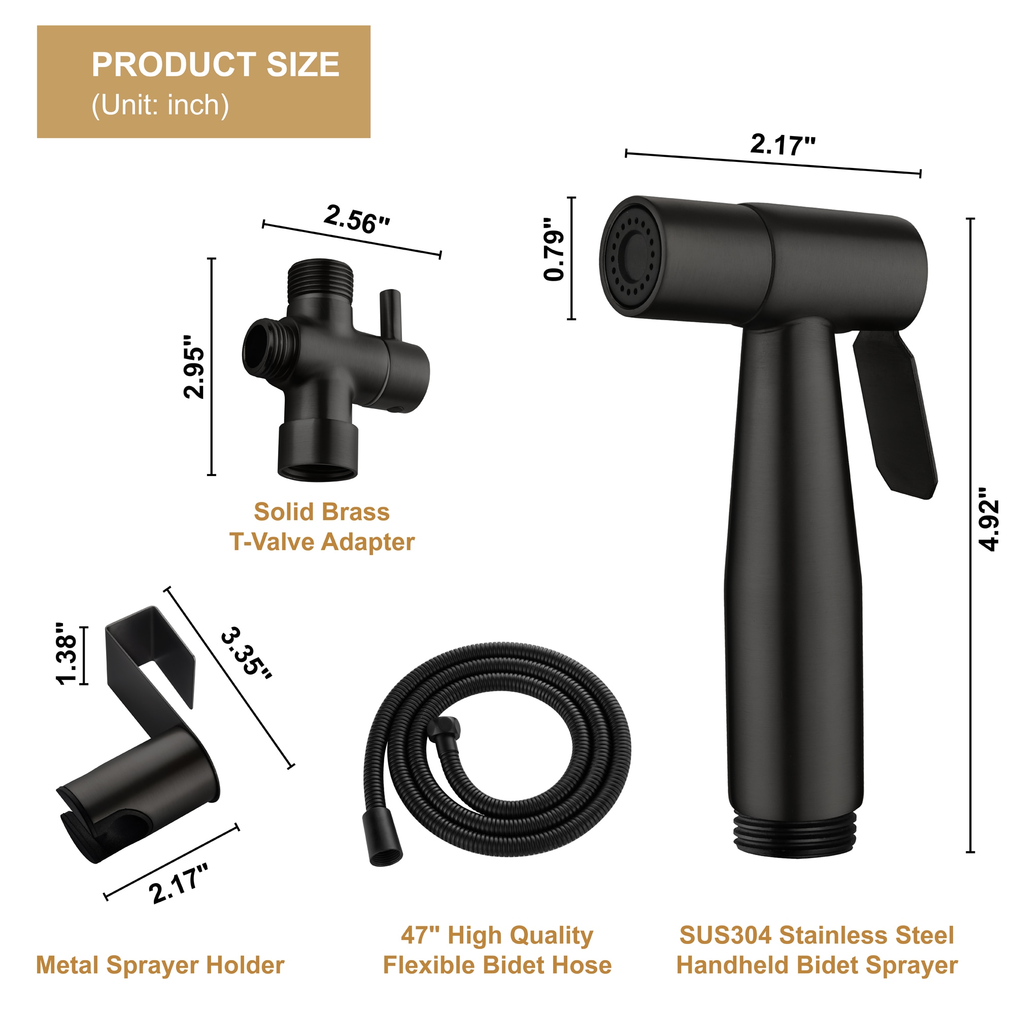 Mondawe MD-HBS-BL Handheld-Bidets - View #7