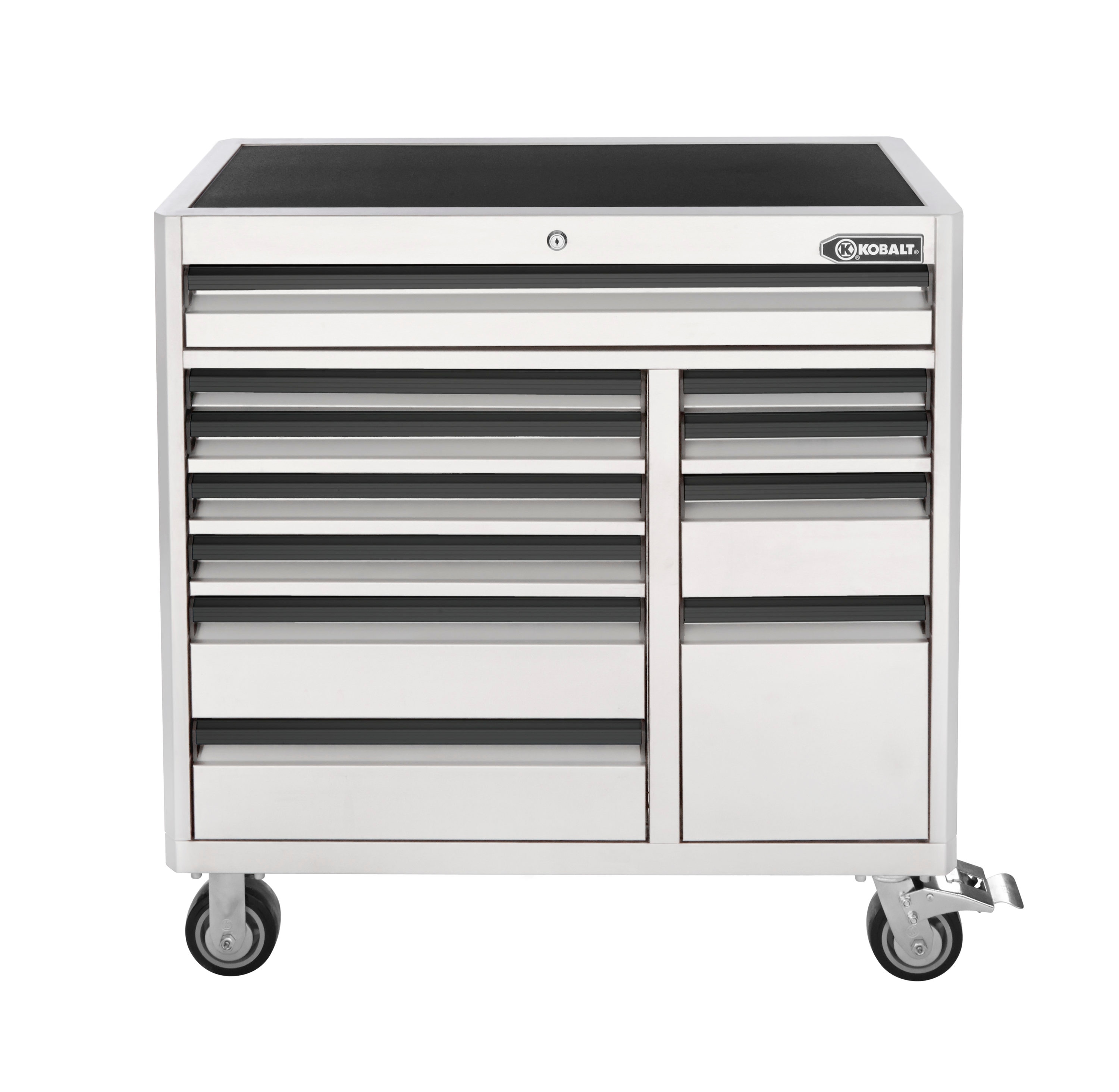 Kobalt Io Kblt 41 In Rolling Cart White In The Bottom Tool Cabinets Department At Lowes Com