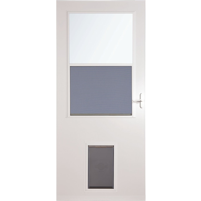 32 inch exterior door with doggie door clearance