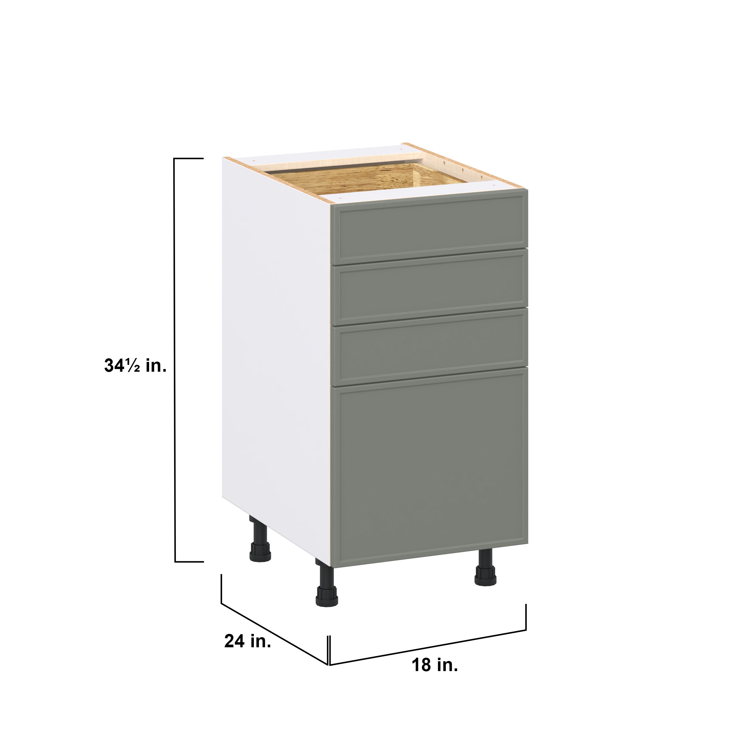 Hugo&Borg DSB4D18WD-CO Cabinets-Kitchen - View #4
