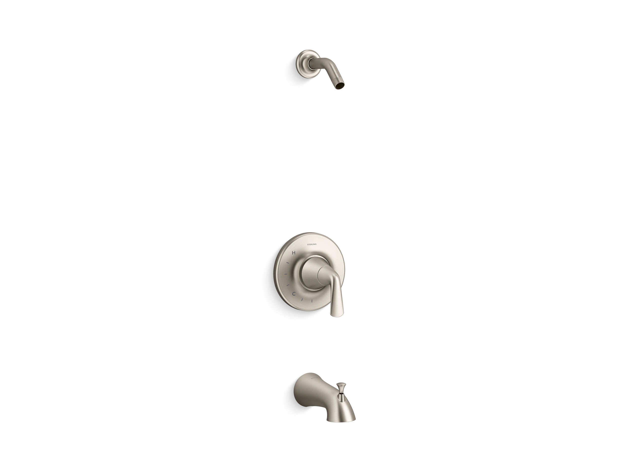 Sterling Medley Vibrant Brushed Nickel 1-handle Sold separately Shower Faucet ( Valve not Included )