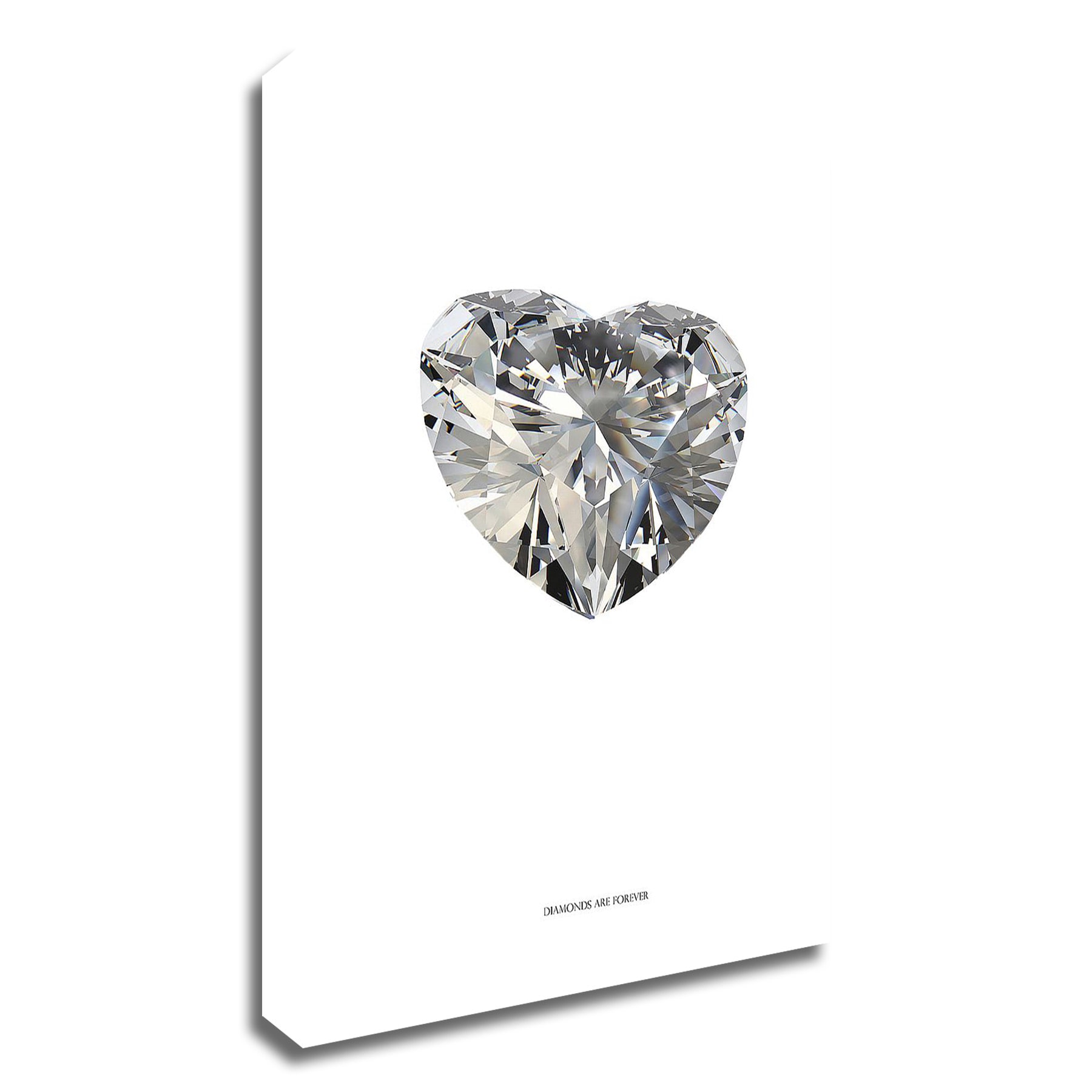 Tangletown Fine Art 8IN32659C-1826 Diamonds Are Forever I Typelike 26-in H x 18-in W Modern Print on Canvas