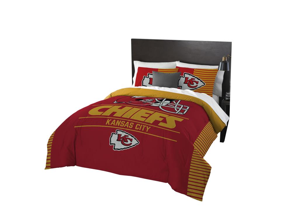 NFL Kansas City Chiefs Comforter Set, Full/Queen, Team Colors