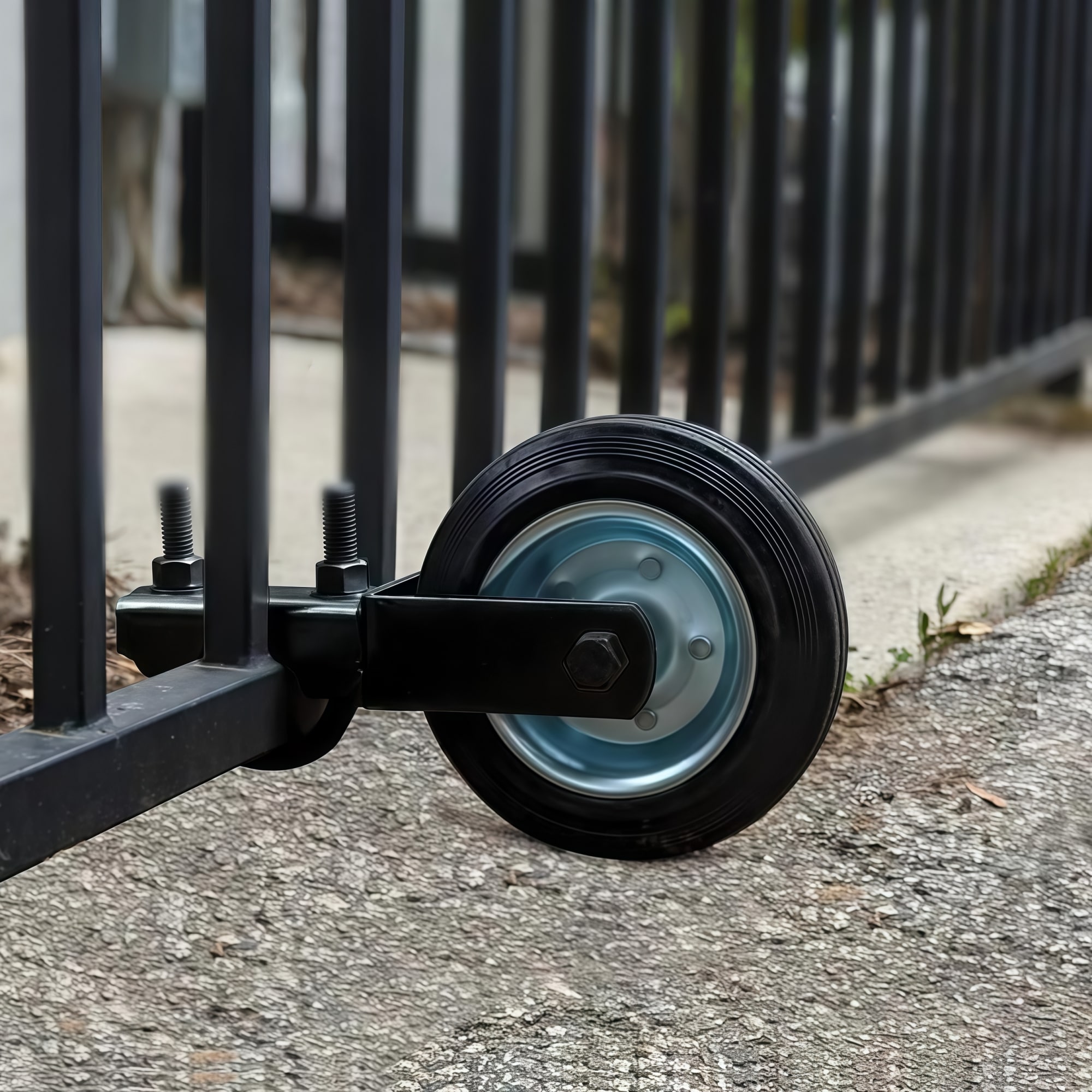 Numhew 6-in Black Rubber Gate Support Wheel for 1-5/8 to 2-1/8-in Frames #NHWILL47748