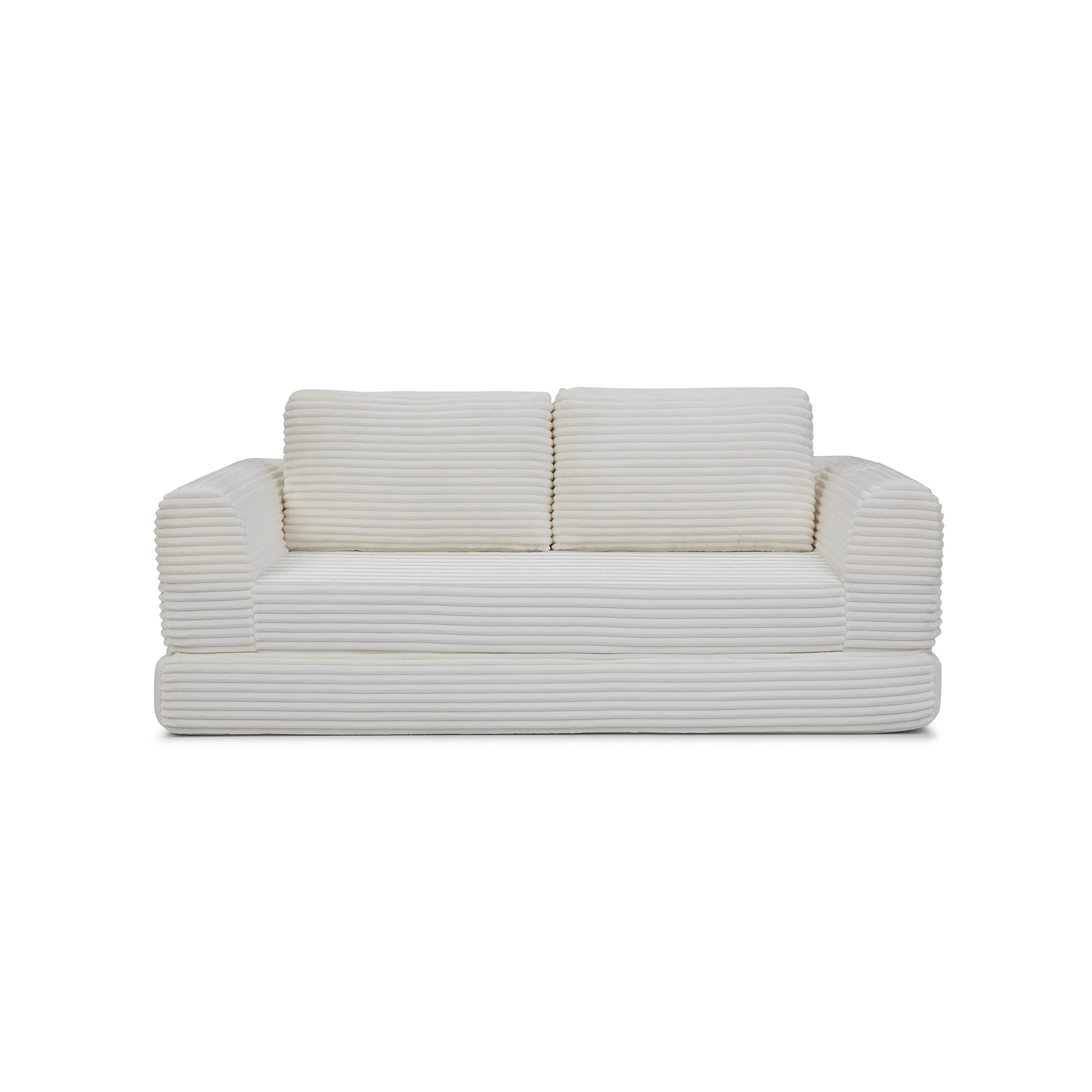 Bybafun 2 Seat Beige Contemporary/Modern Polyester Sofa bed