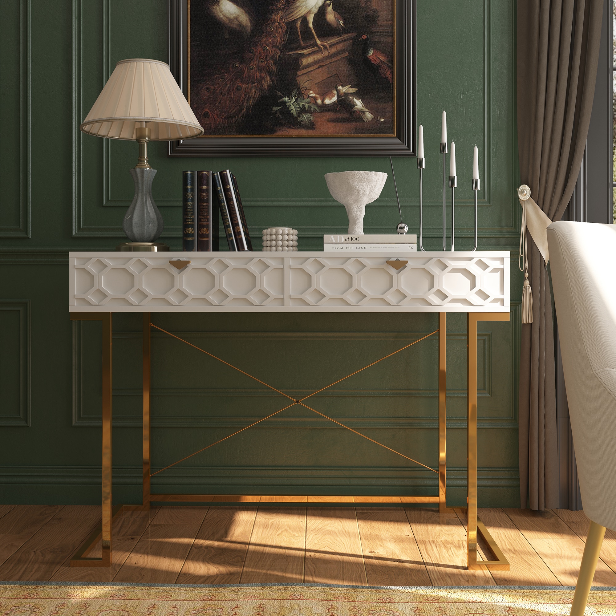 Clihome CL-DK1-WH Console-Sofa-Tables - View #6