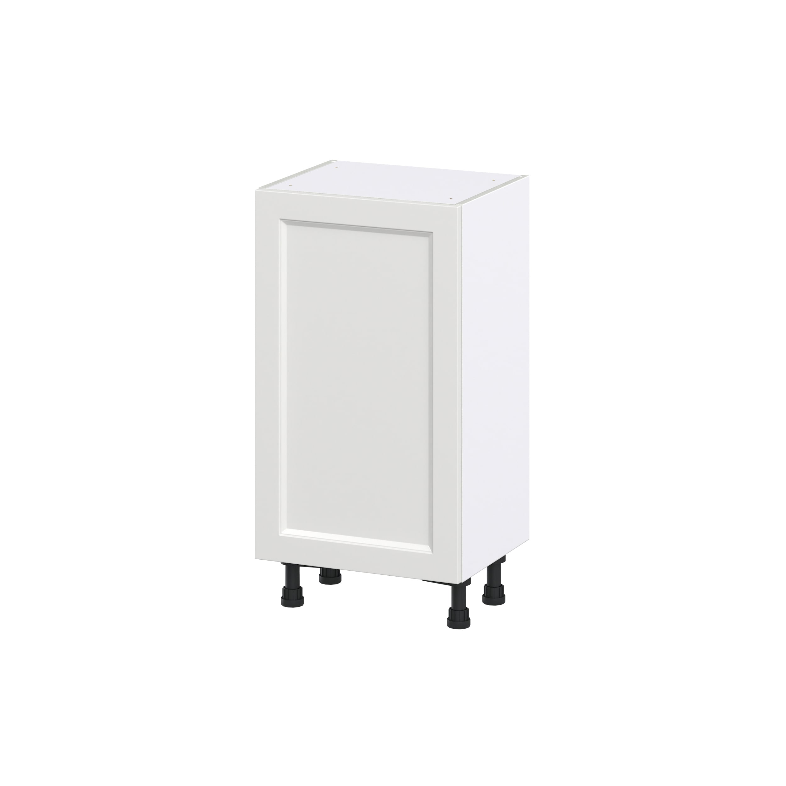 Hugo&Borg Riviera 18-in W x 34.5-in H x 14-in D Bright White 2-Drawers Base Fully Assembled Cabinet (Recessed Panel Shaker Style)