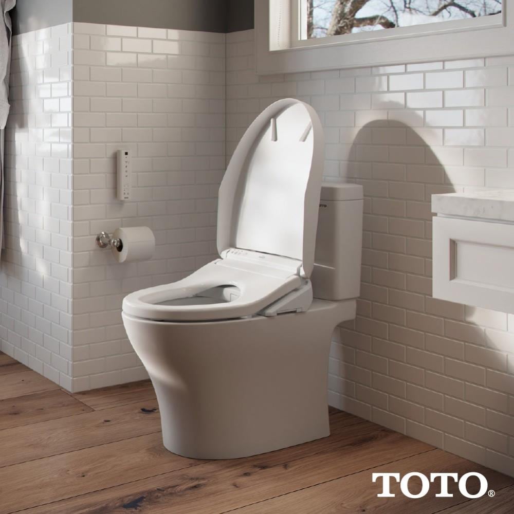 Toto K300 Washlet Plastic Cotton White Elongated Soft Close Heated