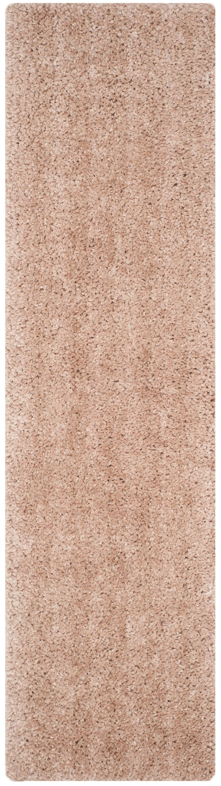 Safavieh SG267B-29 Popcorn Shag 2 x 9 (ft) Tufted Polyester Beige Rectangular Indoor Solid Runner rug