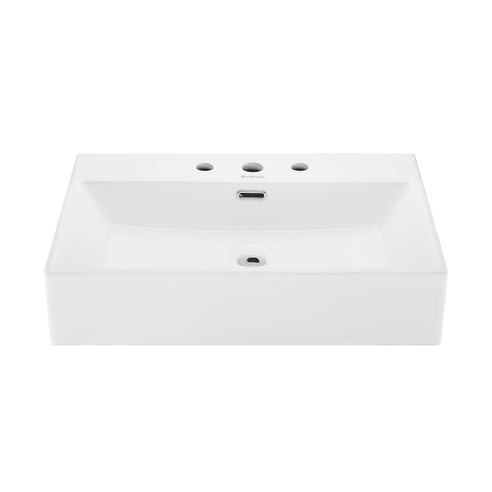 Swiss Madison - Claire 24 Rectangle Wall Mount Bathroom Sink with 8 Widespread Holes