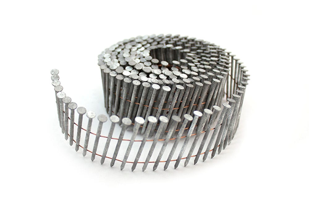 FREEMAN SNRSHDG92-134WC 15 Degree 1-3/4 In Wire Collated Hot Dipped Galvanized Ring Shank Coil Siding Nails (3600-Count)