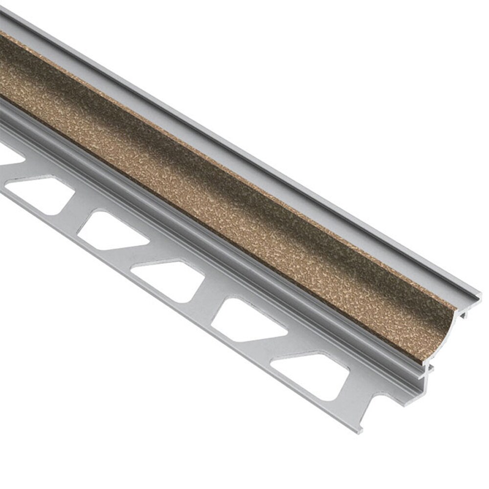 Schluter Systems AHK1S80TSB Dilex-AHK 0.313-in W x 98.5-in L Beige textured color-coated aluminum Aluminum Cove base Tile Edge Trim