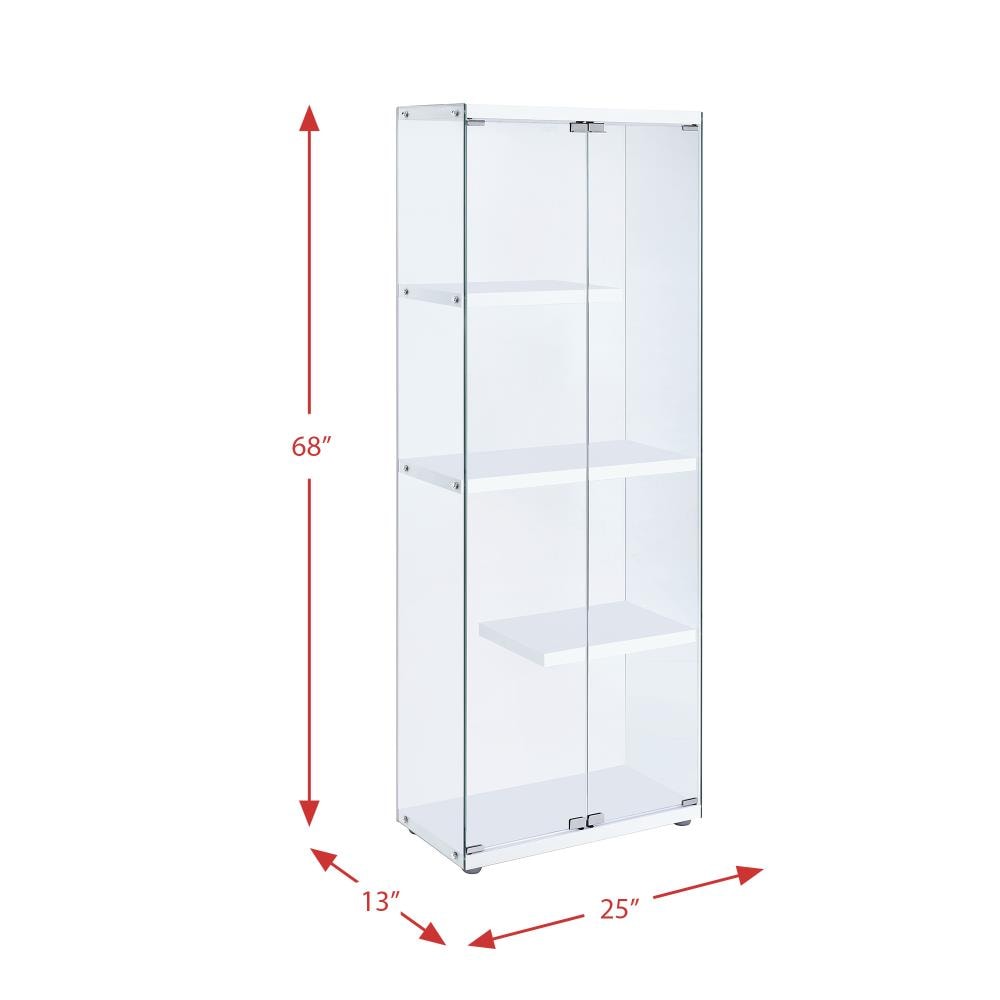 Maxwell Clear Glass Display Cabinet from Picket House Furnishings