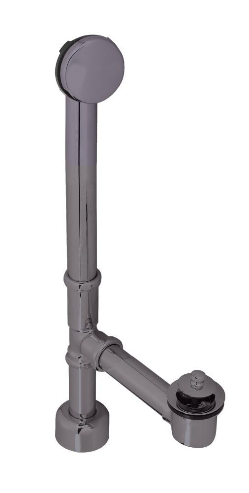 WESTBRASS D3251HK-12 Bath Waste and Overflow All Exposed European Illusionary Tip-toe, 14" Make-up, 17 Ga. Brass In Oil Rubbed Bronze