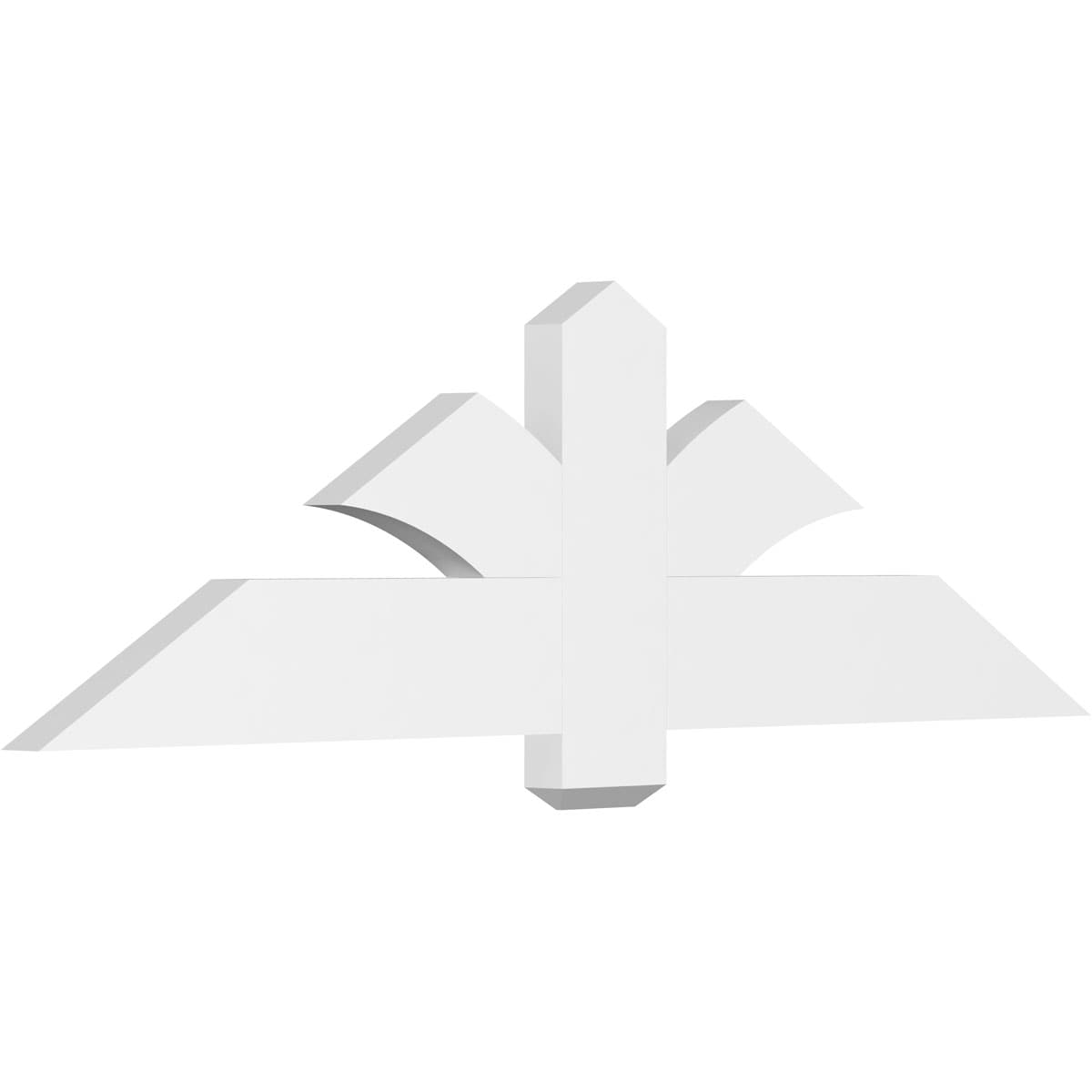 Ekena Millwork GBP060X18X0206RED00 Redmond White PVC Gable bracket