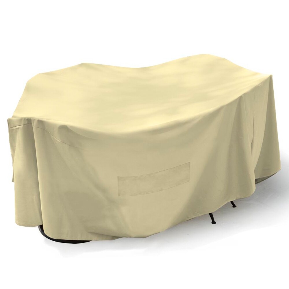 Mr. Bar-B-Q 150337 No Collection Taupe Polyester Patio Furniture Cover