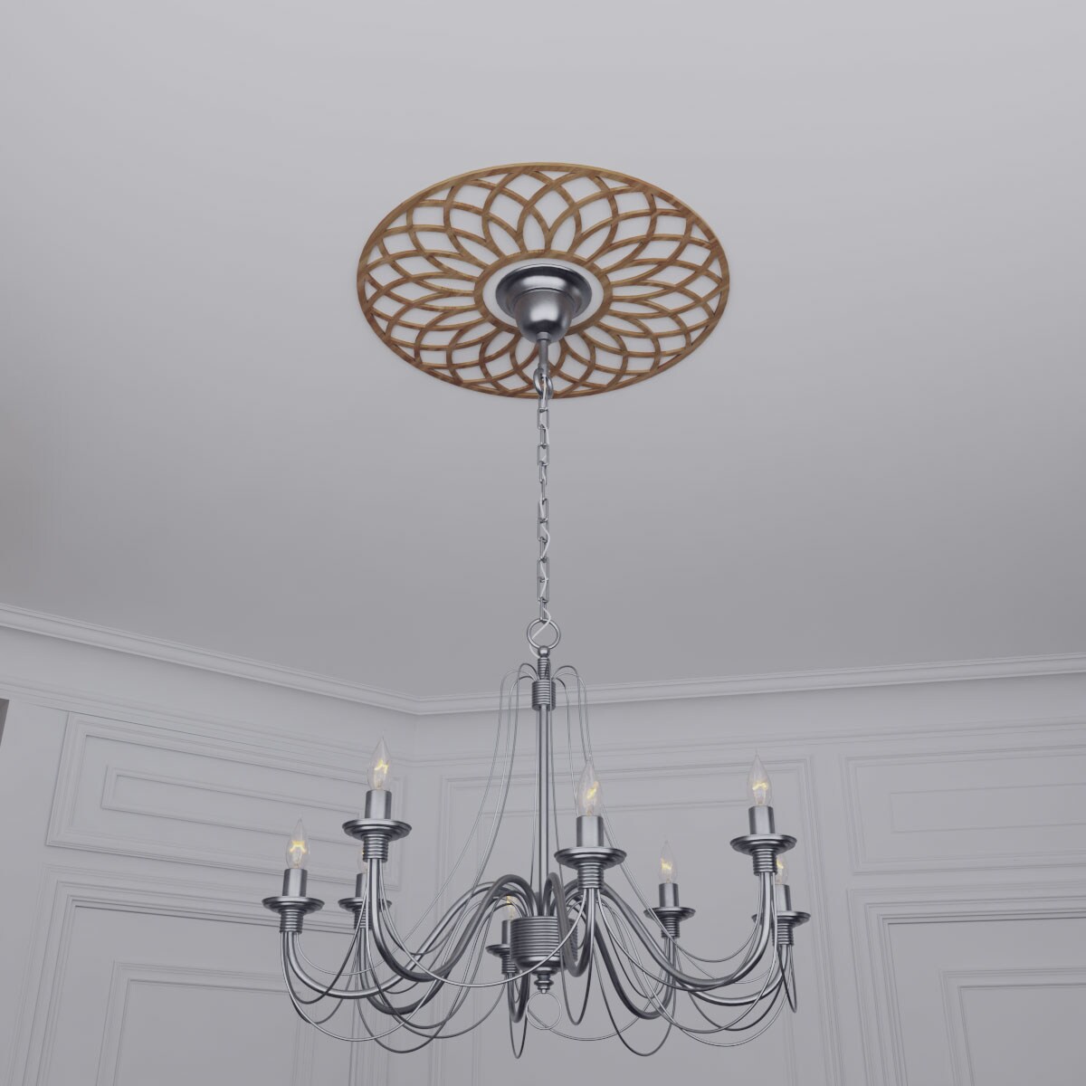 Ekena Millwork CMWP38X38X0250CNWA Ceiling-Medallions - View #16