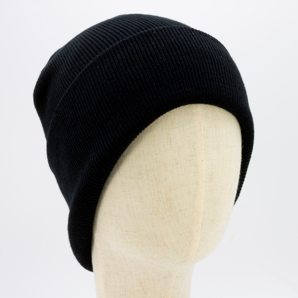 Infinity Brands Men's Black Acrylic Knit Hat (Adult) in the Hats