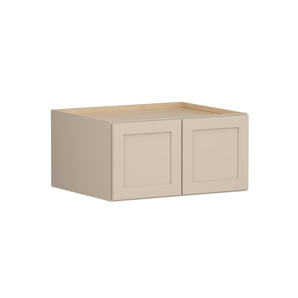 Shenandoah Breckenridge FOL 33-in W x 15-in H x 24-in D Oat Painted Wall Fully Assembled Cabinet Recessed Panel Shaker
