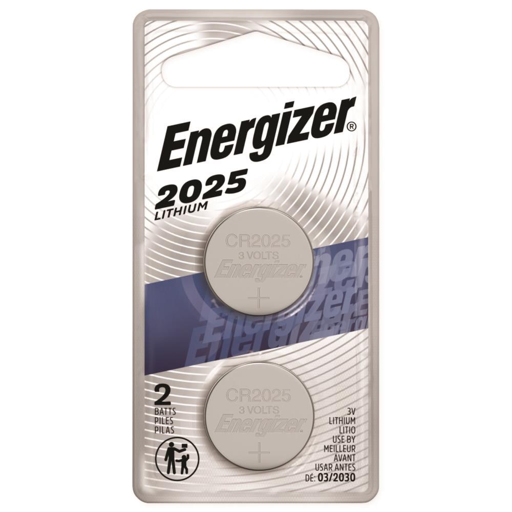 Energizer Pila de botón Miniature Lithium CR2025 3V 163 mAh no recargable  Pack 2 unid - Pilas Desechables Kalamazoo
