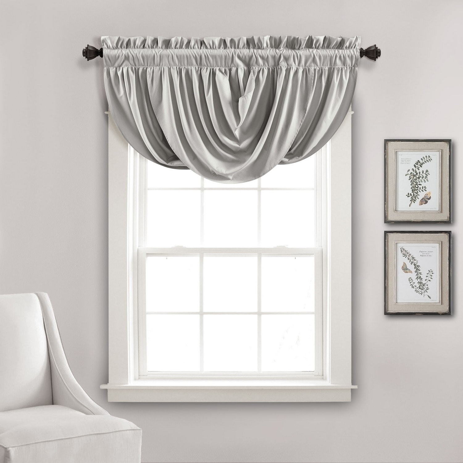 Grey valances deals