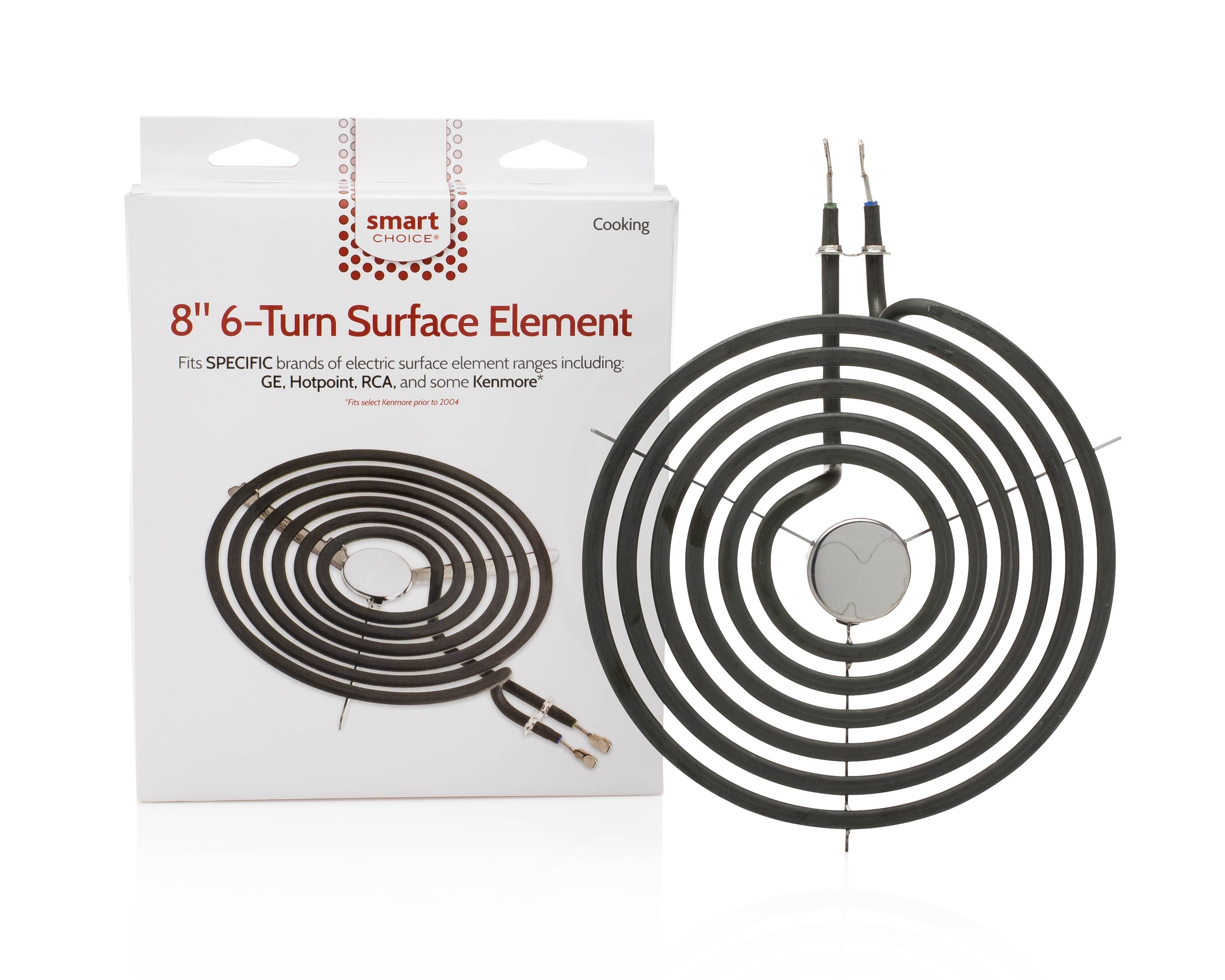 Electric Range Stove Burner Surface Element Replacement 6" 3 turn 