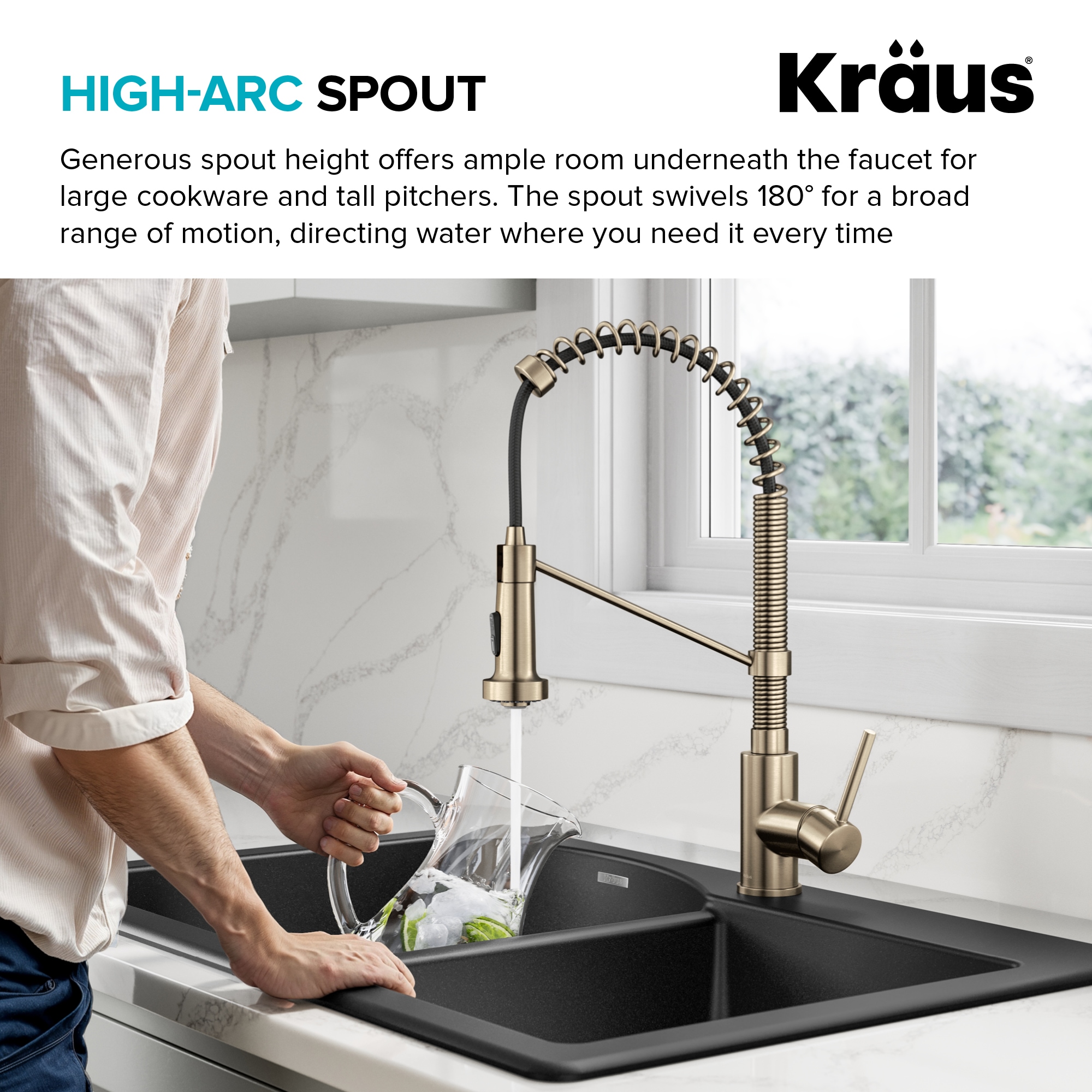 Kraus KPF-1610SFACB Kitchen-Faucets - View #9