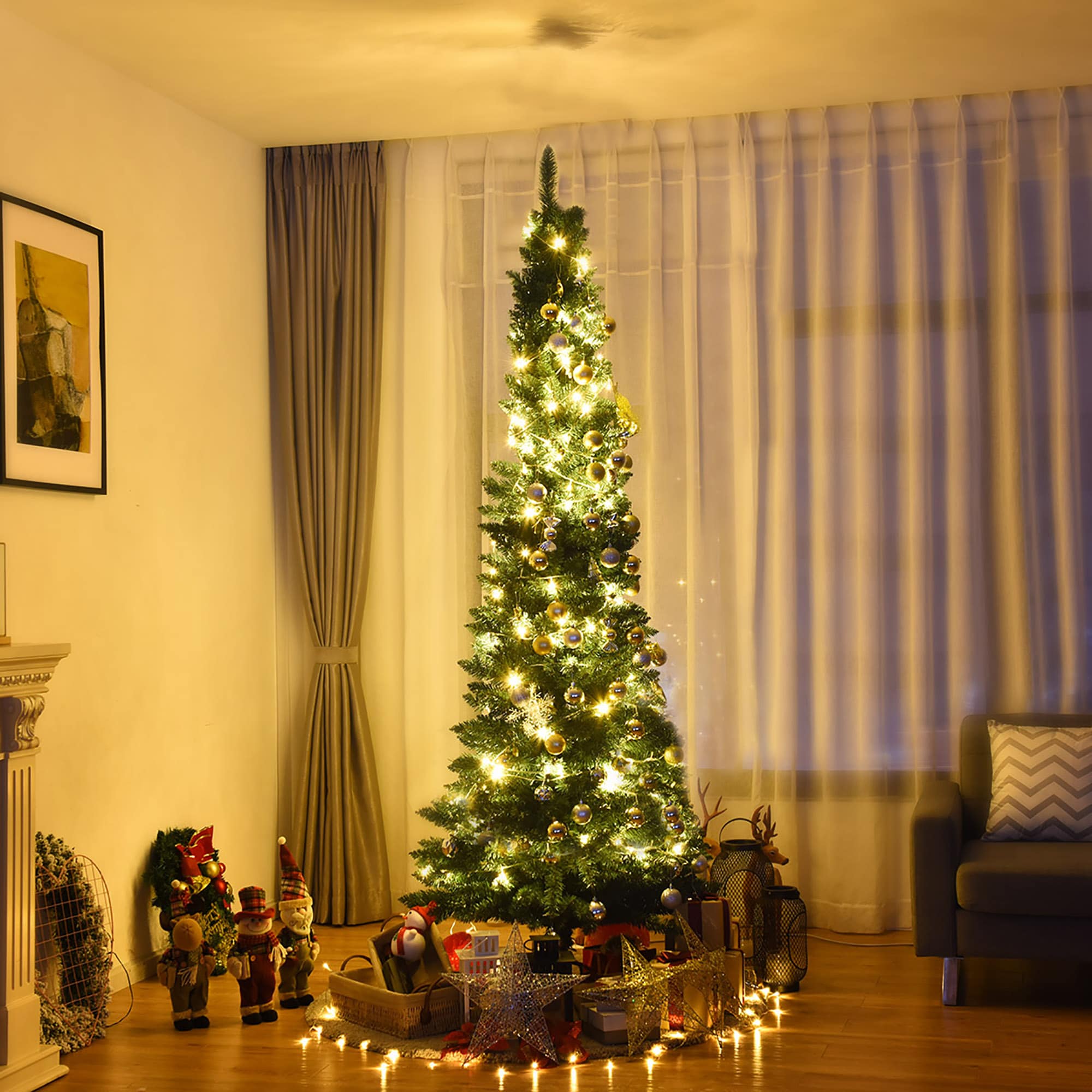 Costway CM20655 Artificial-Christmas-Trees - View #6