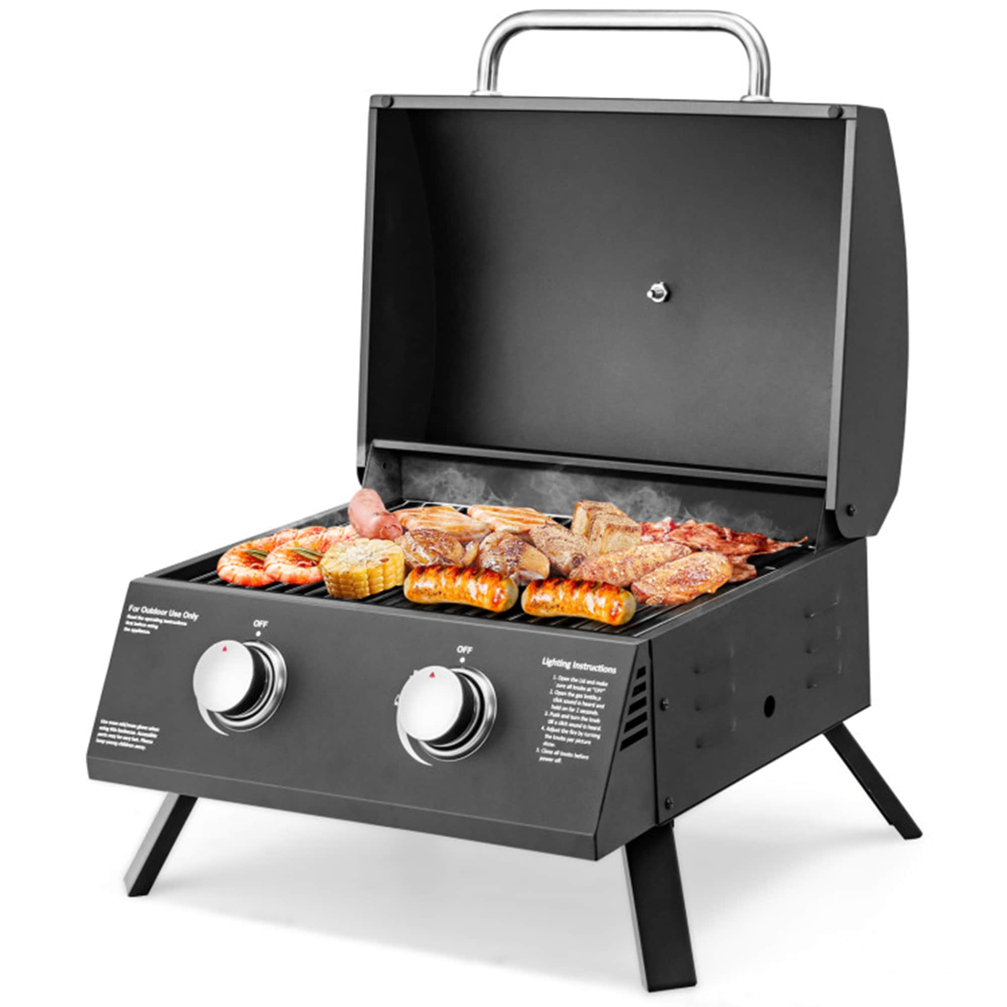 Mondawe MO438BK Black Liquid Propane Gas Grill
