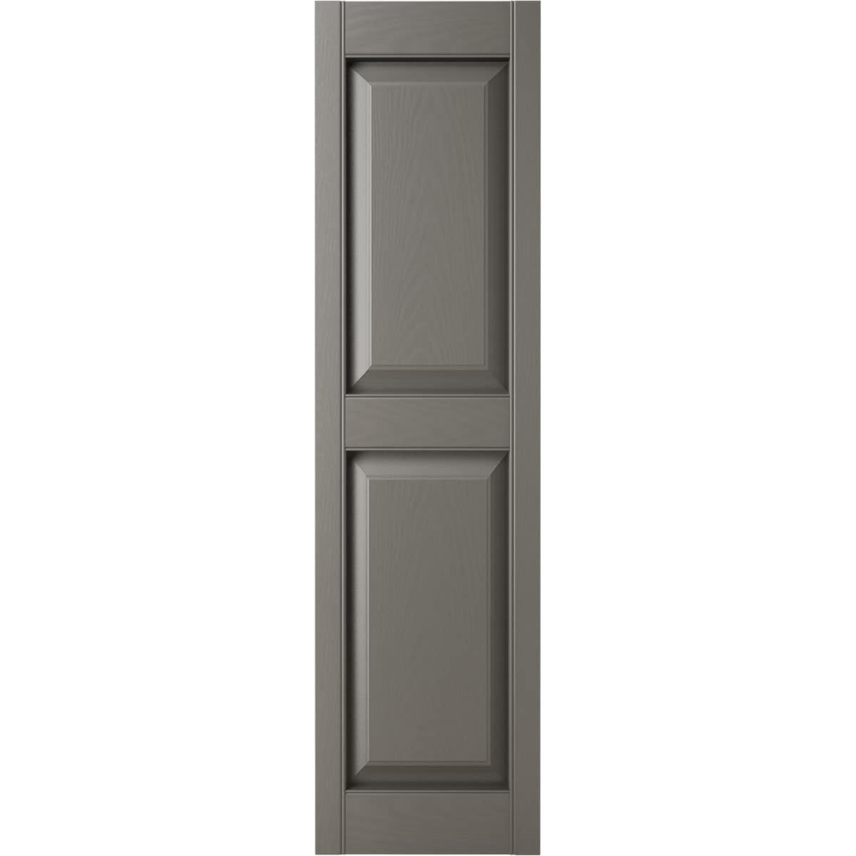 Ekena Millwork LP2S14X04700TG 14.75-in W x 47-in H Tuxedo Grey Raised panel Exterior Shutters ( 2 -Pack )