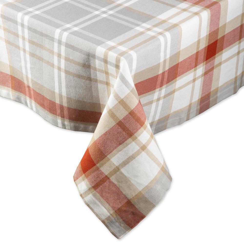 DII Cozy Picnic Plaid Tablecloth - 100% Cotton, 60-in x 120-in ...