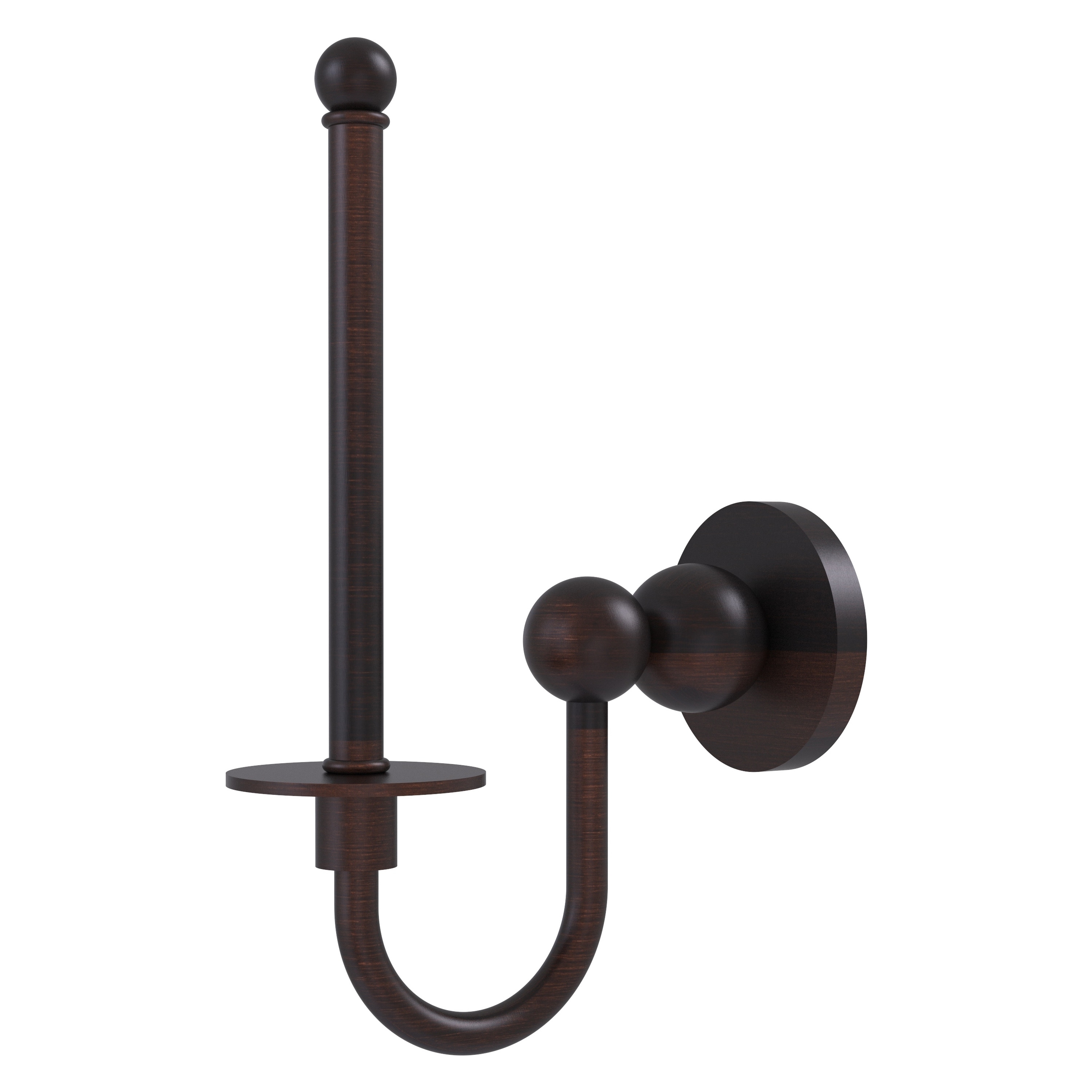 Allied Brass BL-24U-VB Bolero Venetian Bronze Wall mount Single post Toilet Paper Holder 1 -Rolls with Storage