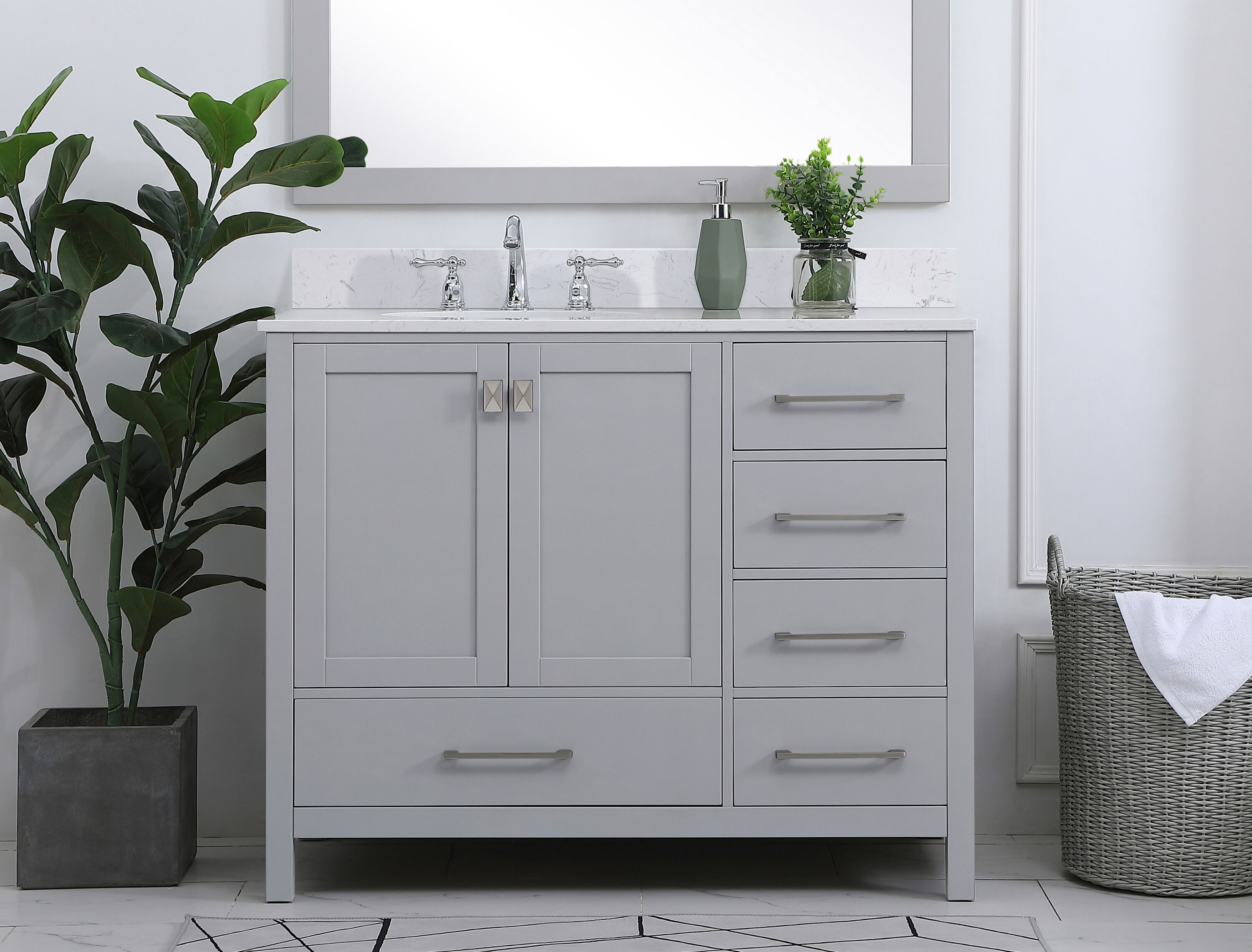 Elegant Decor FI56442GR Bath-Vanity-Combo - View #2