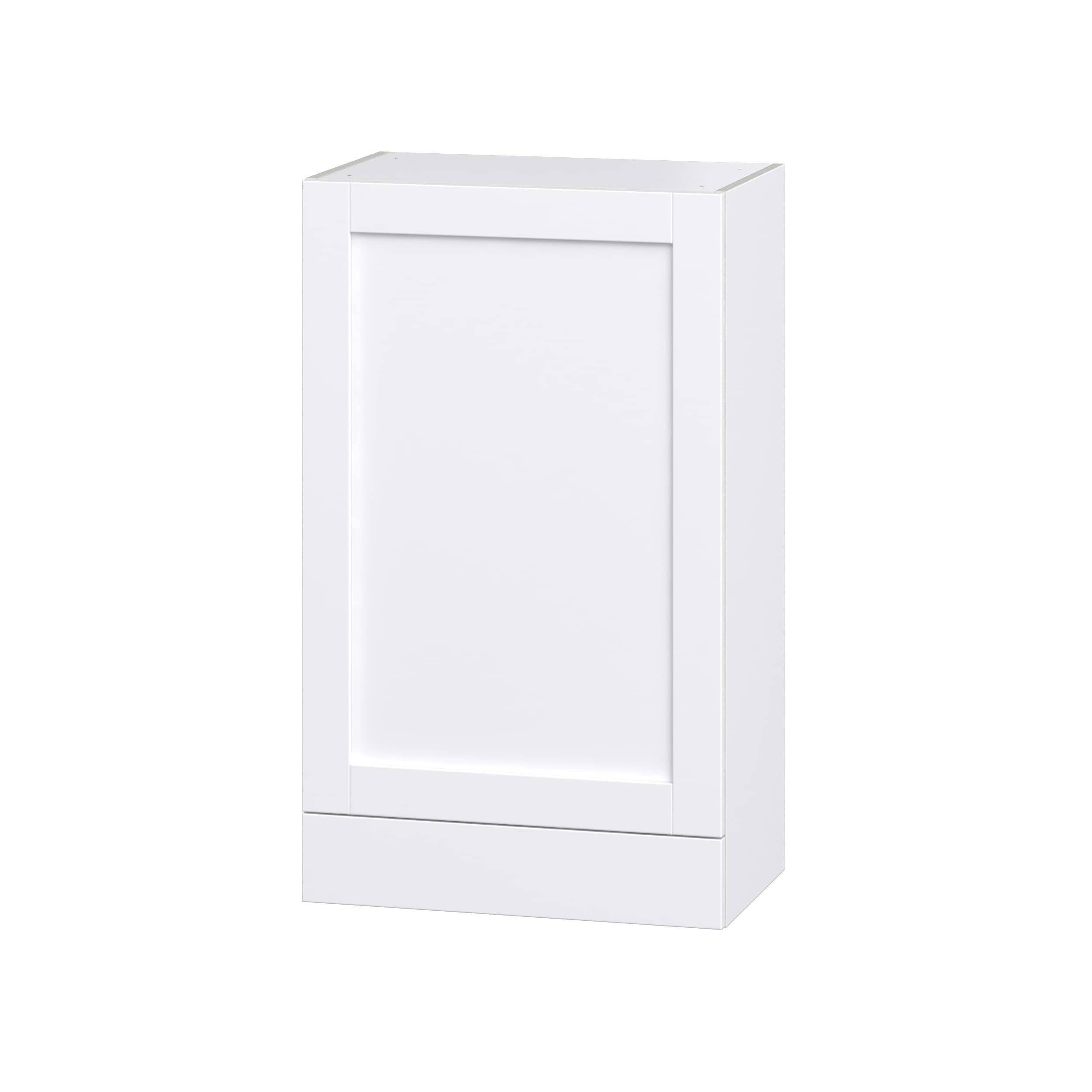 Hugo&Borg DSW2440A(L/R)-RM Rosemont 24-in W x 40-in H x 14-in D Glacier White Wall Fully assembled Cabinet (Recessed Panel Shaker)