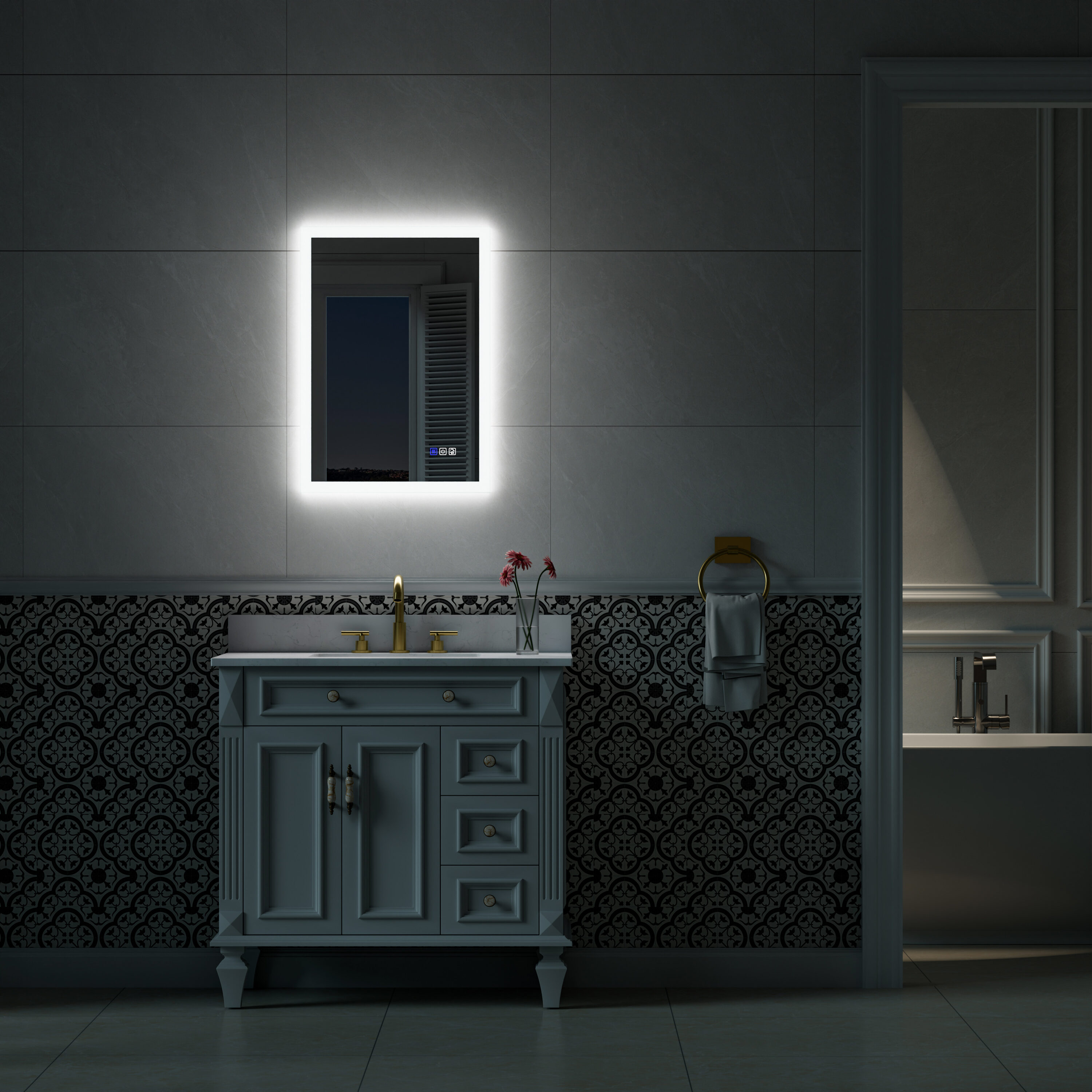 Forclover HYFE-8039CA Framed-Bath-Mirrors - View #10