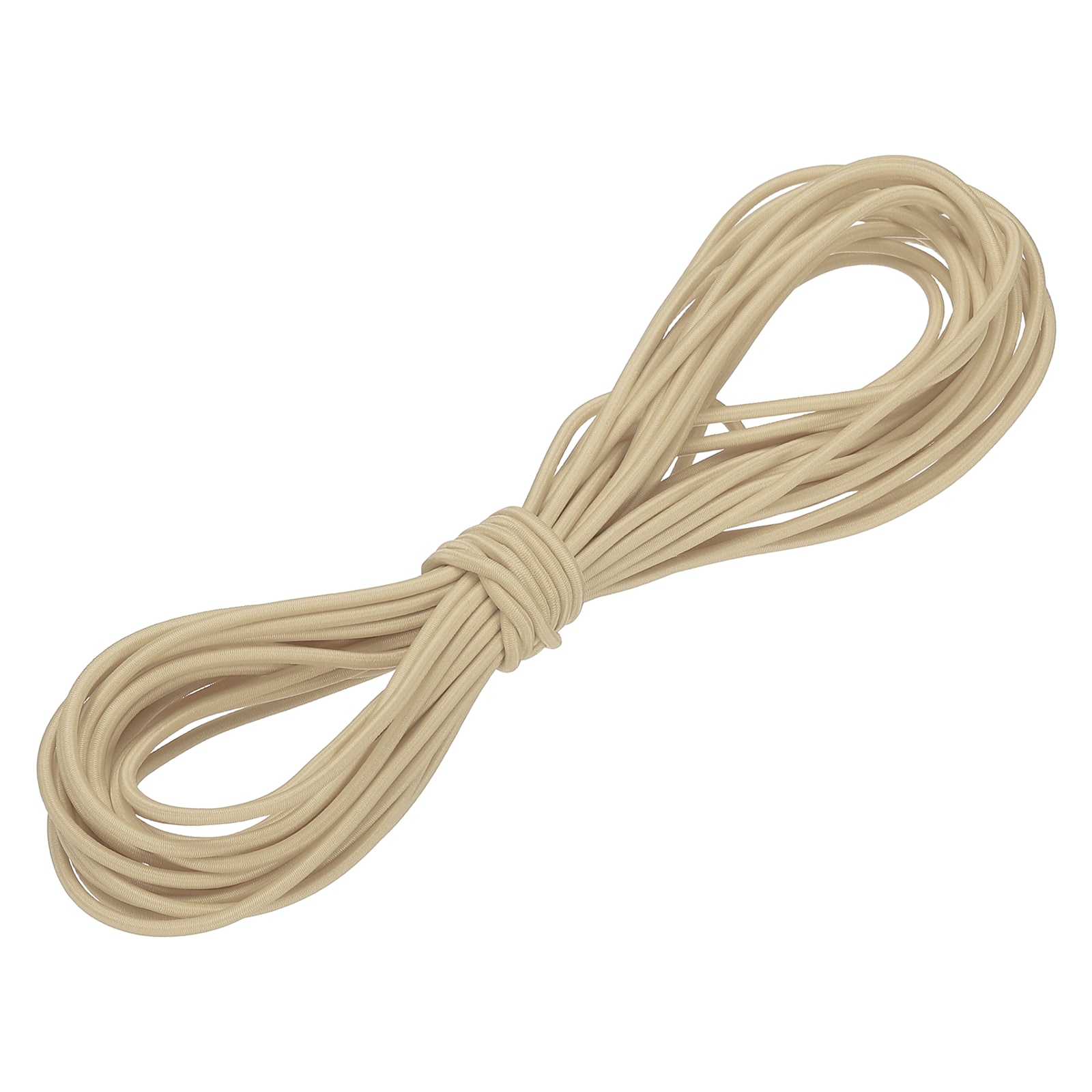 Unique Bargains Shock Cord Elastic Cord Marine Grade Bungee Rope Stretch String - Fitting for (DIY Projects - Sewing - Tie Downs - Tent Pole - Kayak Strap) 1/8inch x 33 ft and Beige