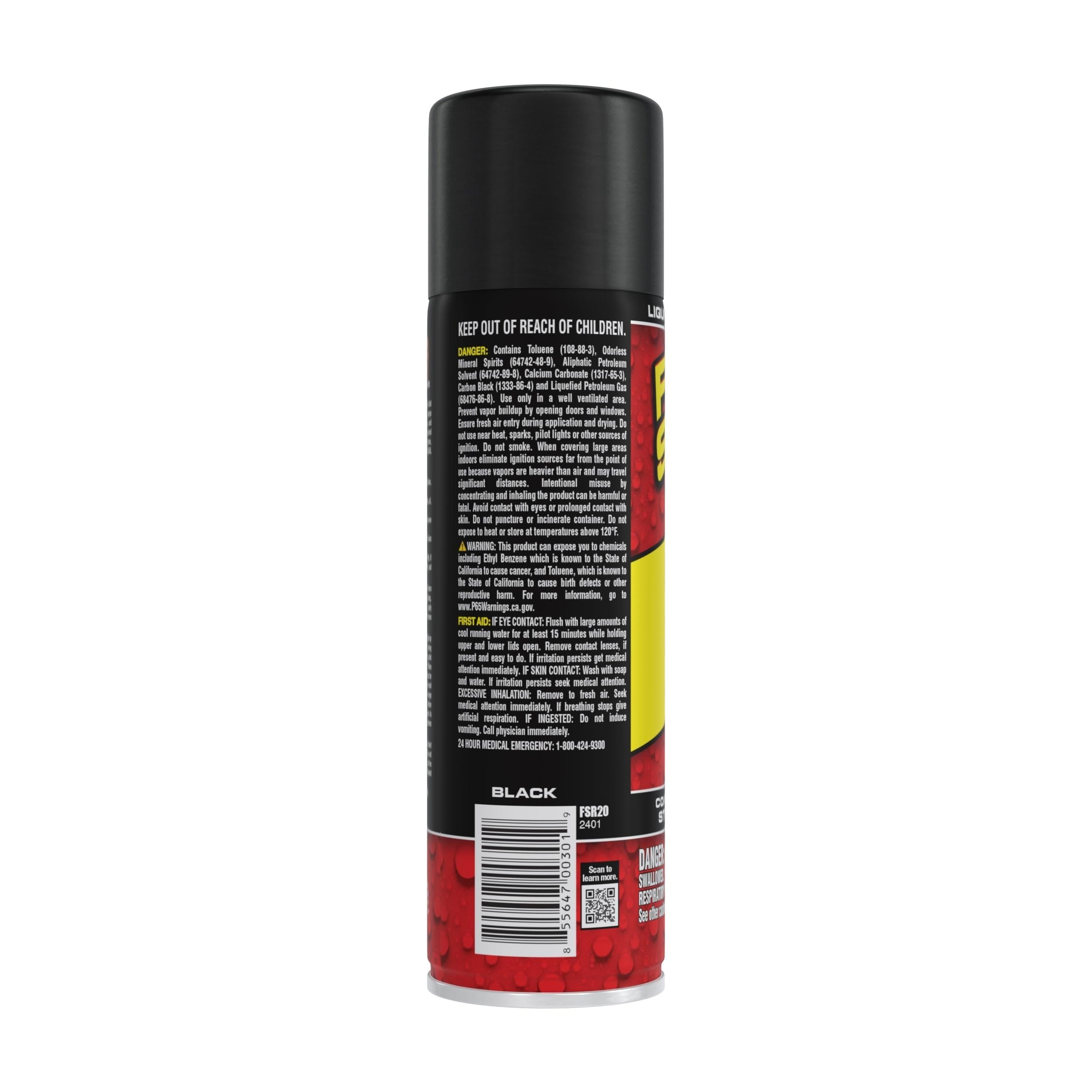 Flex Seal Satin Black Rubber Spray Sealant - 14 oz Case of 6 for ...