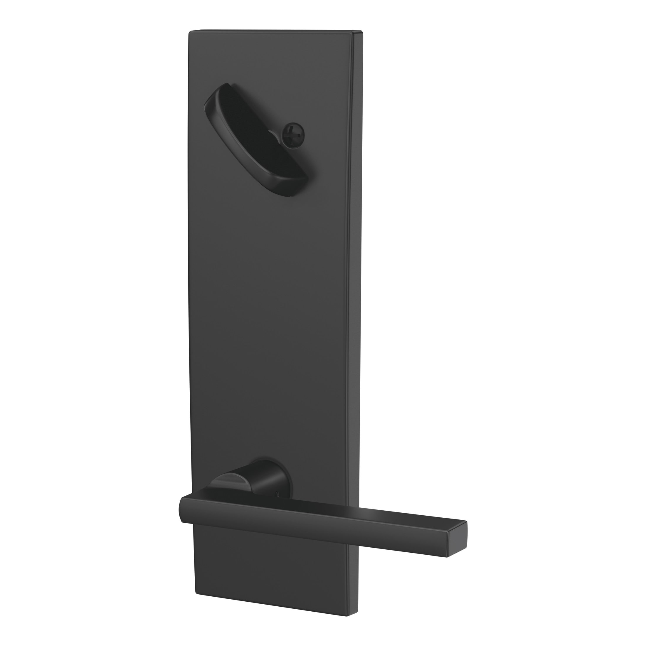 Schlage Custom Latitude Century Matte Black Single Deadbolt Entry Door