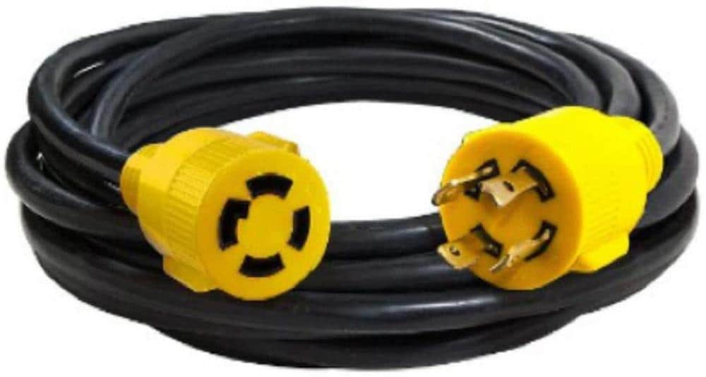4-Wire 30A 125/250V P & S L1430C Turnlok Connector L14-30R Black/White 