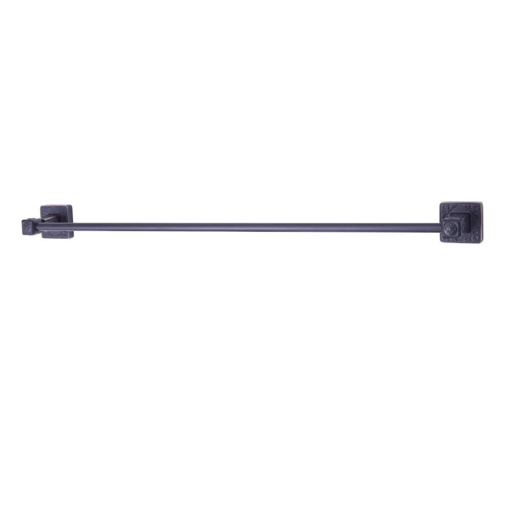 Dyconn Faucet BRNTB24-ORB Reno 24-in Oil-rubbed Bronze Wall mount Single Towel Bar