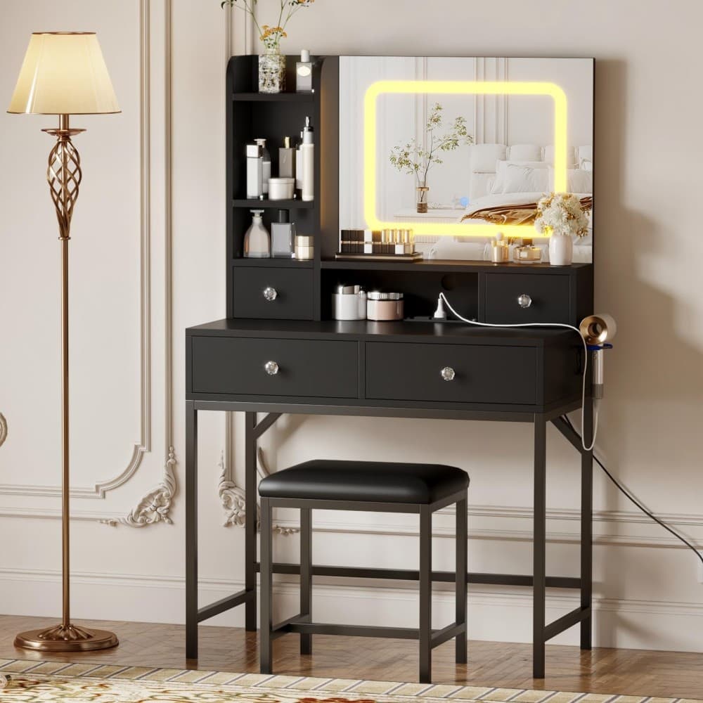 Qeetex SUN-PHO-339HK89R Bedroom-Vanities - View #3