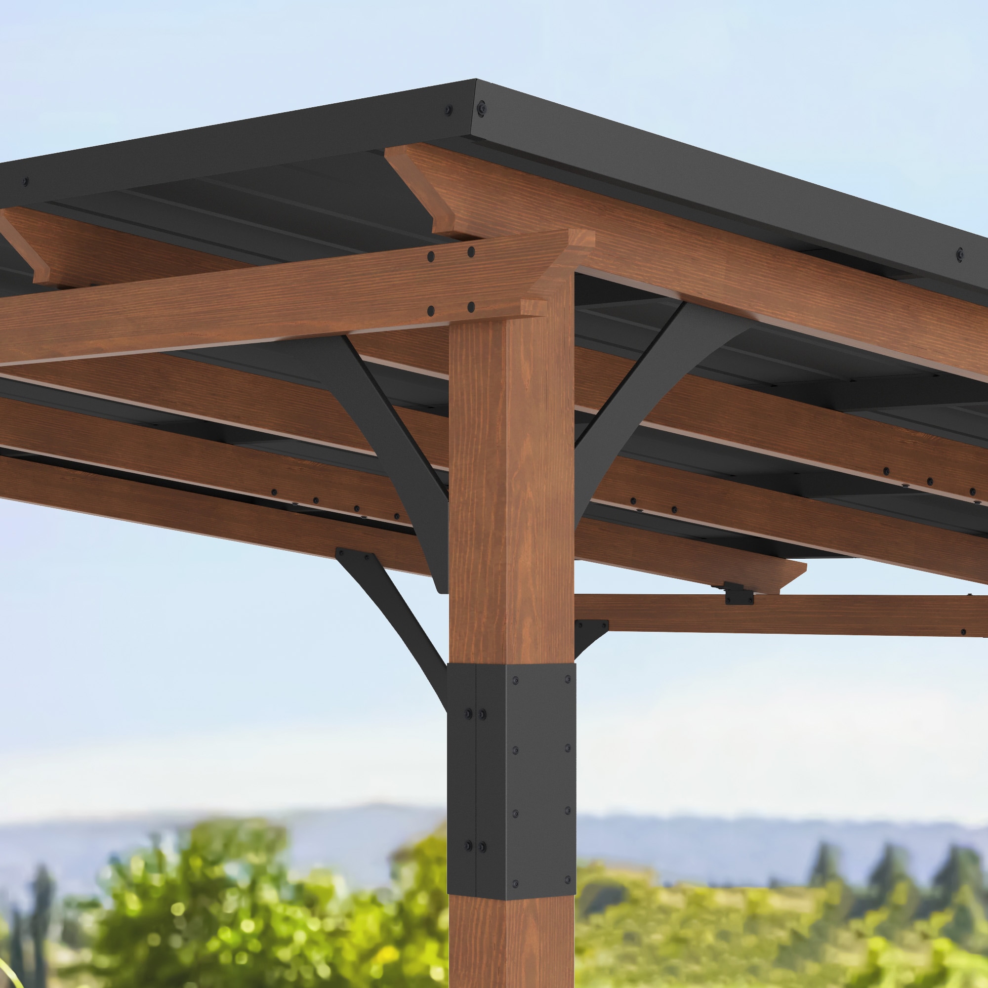 Yurevna QDL-BR-4 Wood-Resin-Gazebos - View #8