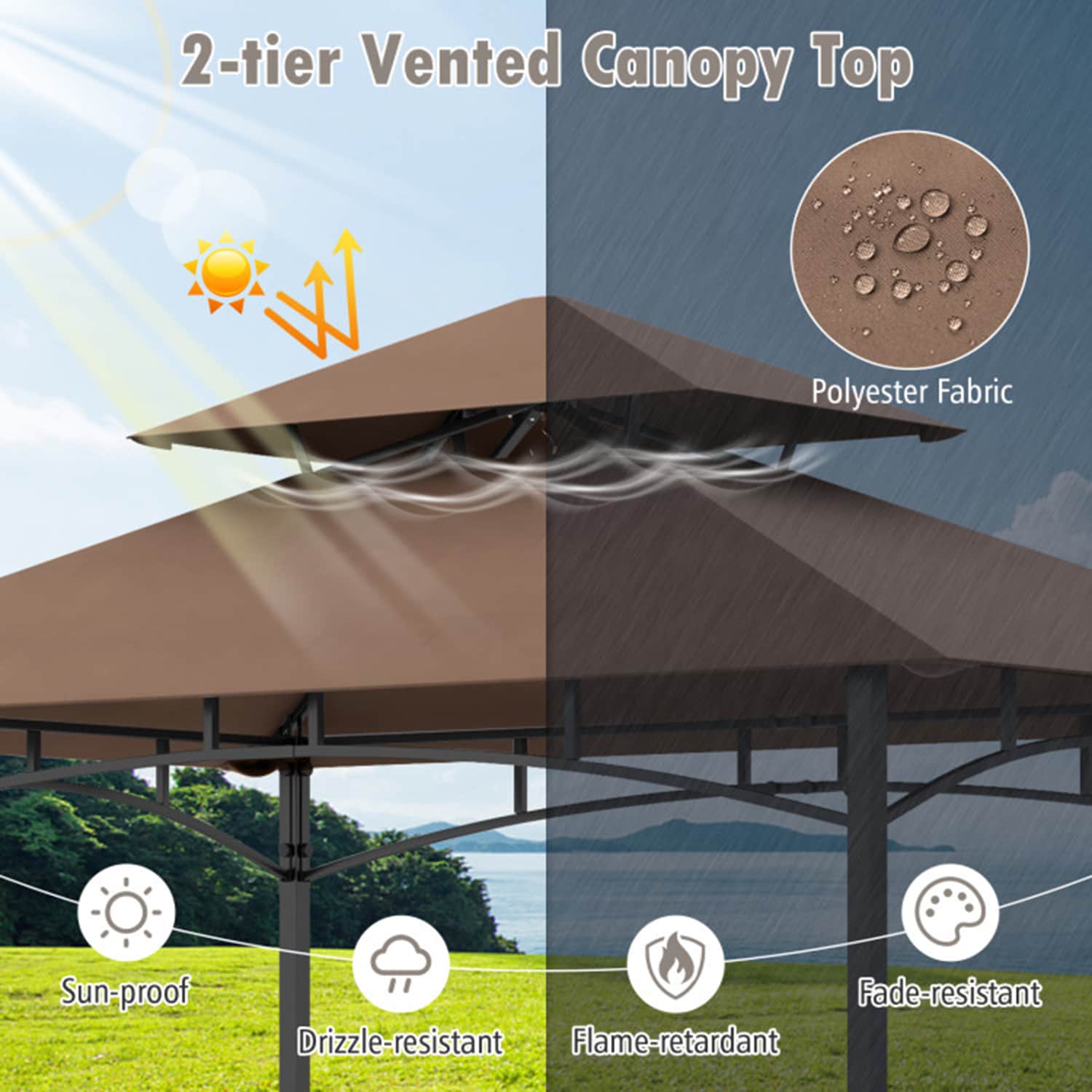 Mondawe 0423-HY Wood-Resin-Gazebos - View #8