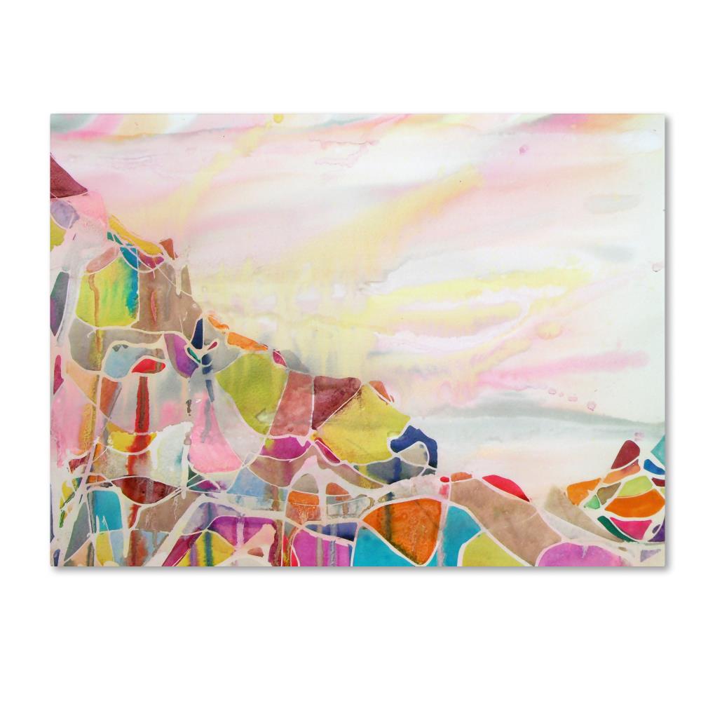 Trademark Fine Art ALI4005-C3547GG Framed 35-Inches H x 47-Inches W Landscape Canvas Print