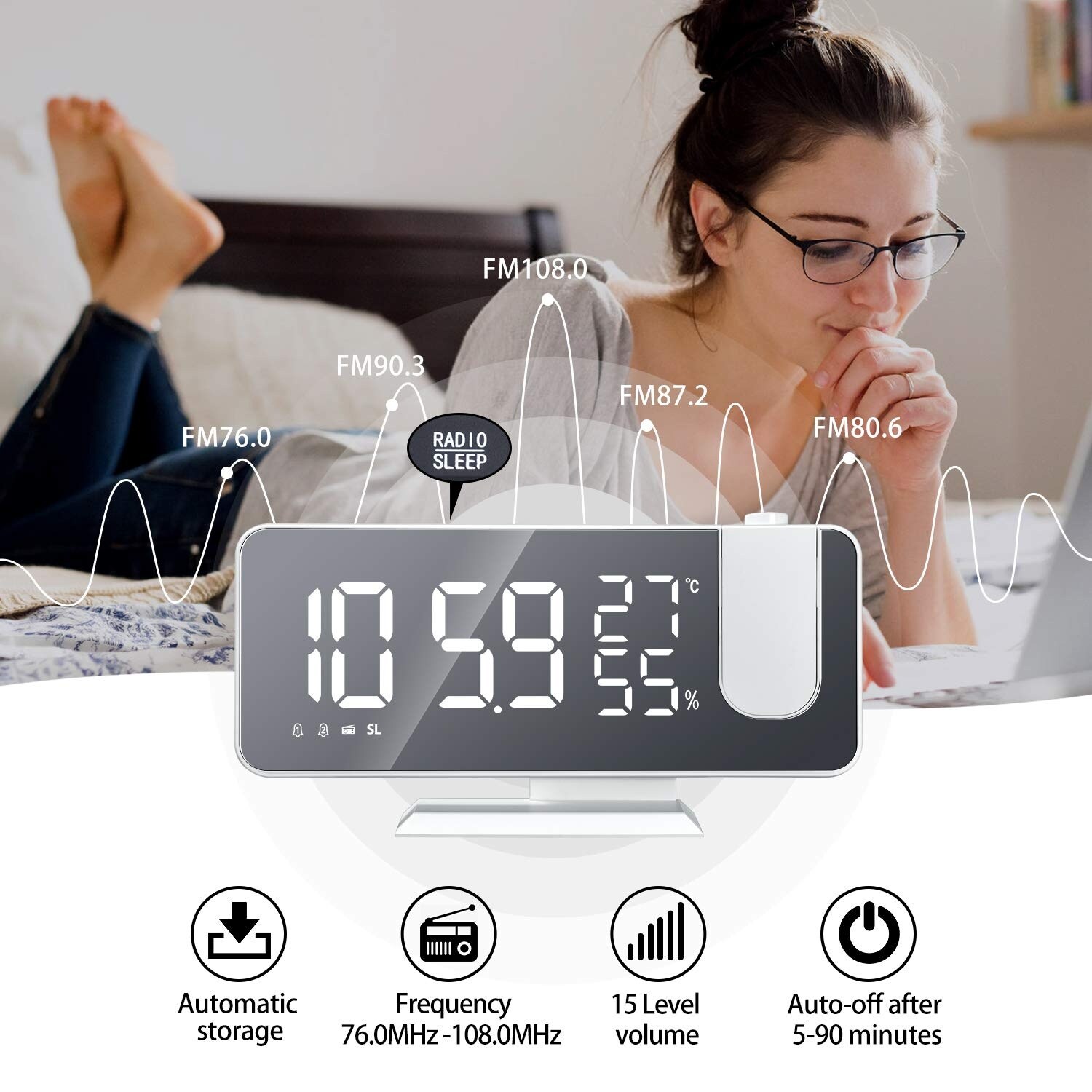 Phewnyzo LPW0518W076 Indoor-Outdoor-Clocks - View #3