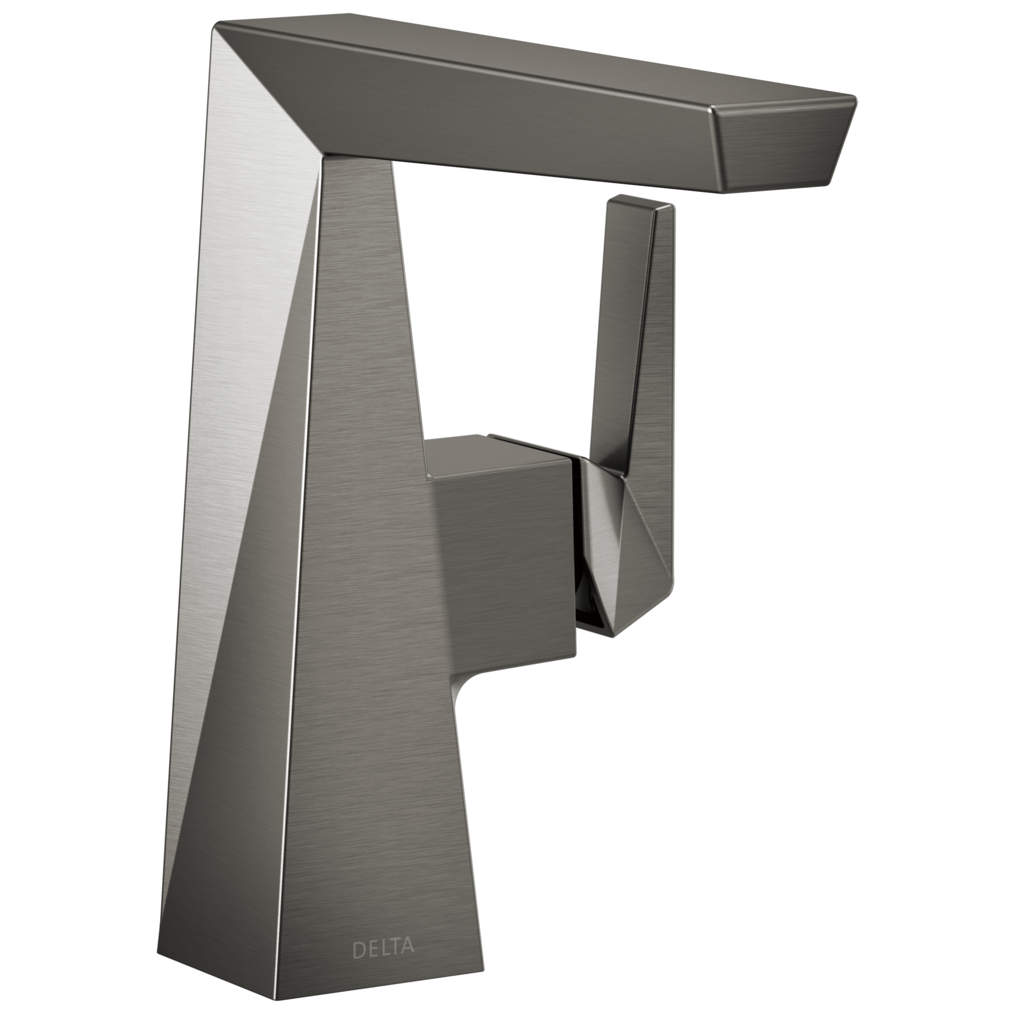 Delta 643-KS-PR-DST Trillian Lumicoat Black Stainless Single hole 1-handle WaterSense Low-arc Residential Handle Bathroom Sink Faucet