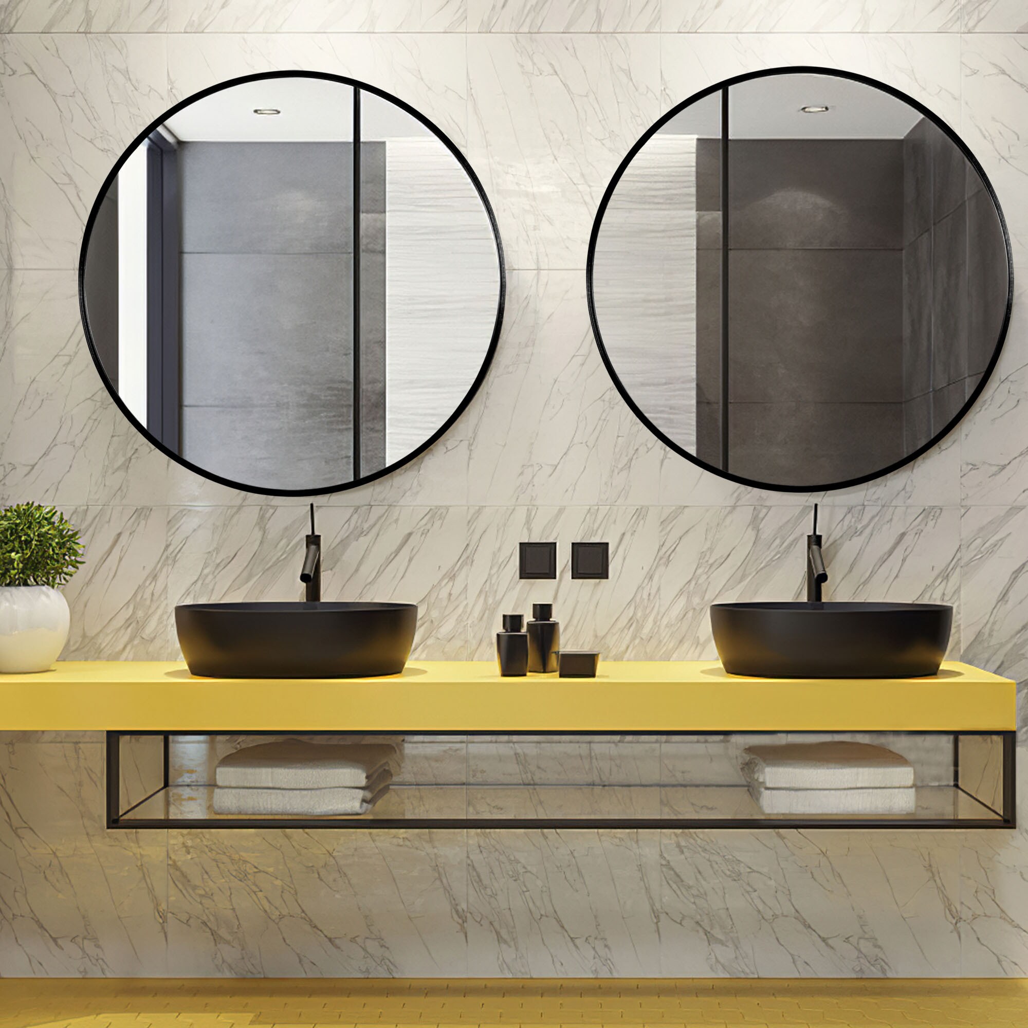 Dovelina LS-24011105 Framed-Bath-Mirrors - View #3