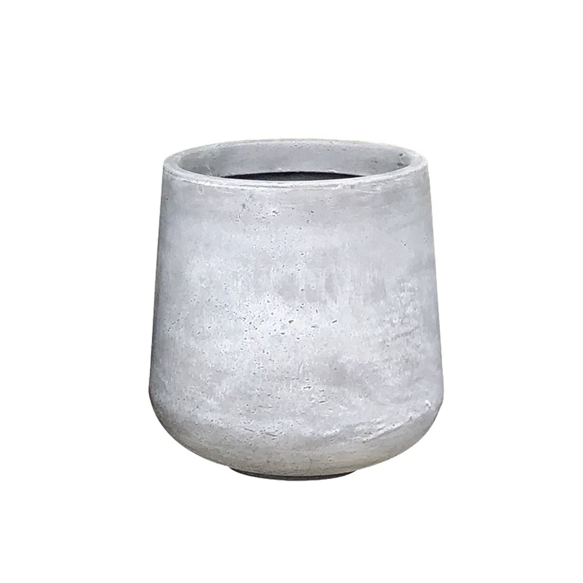 KANTE RF2015022C-C80021 13.0-in W Extra Large Gray Concrete Contemporary/Modern Indoor/Outdoor Planter with Drainage Holes
