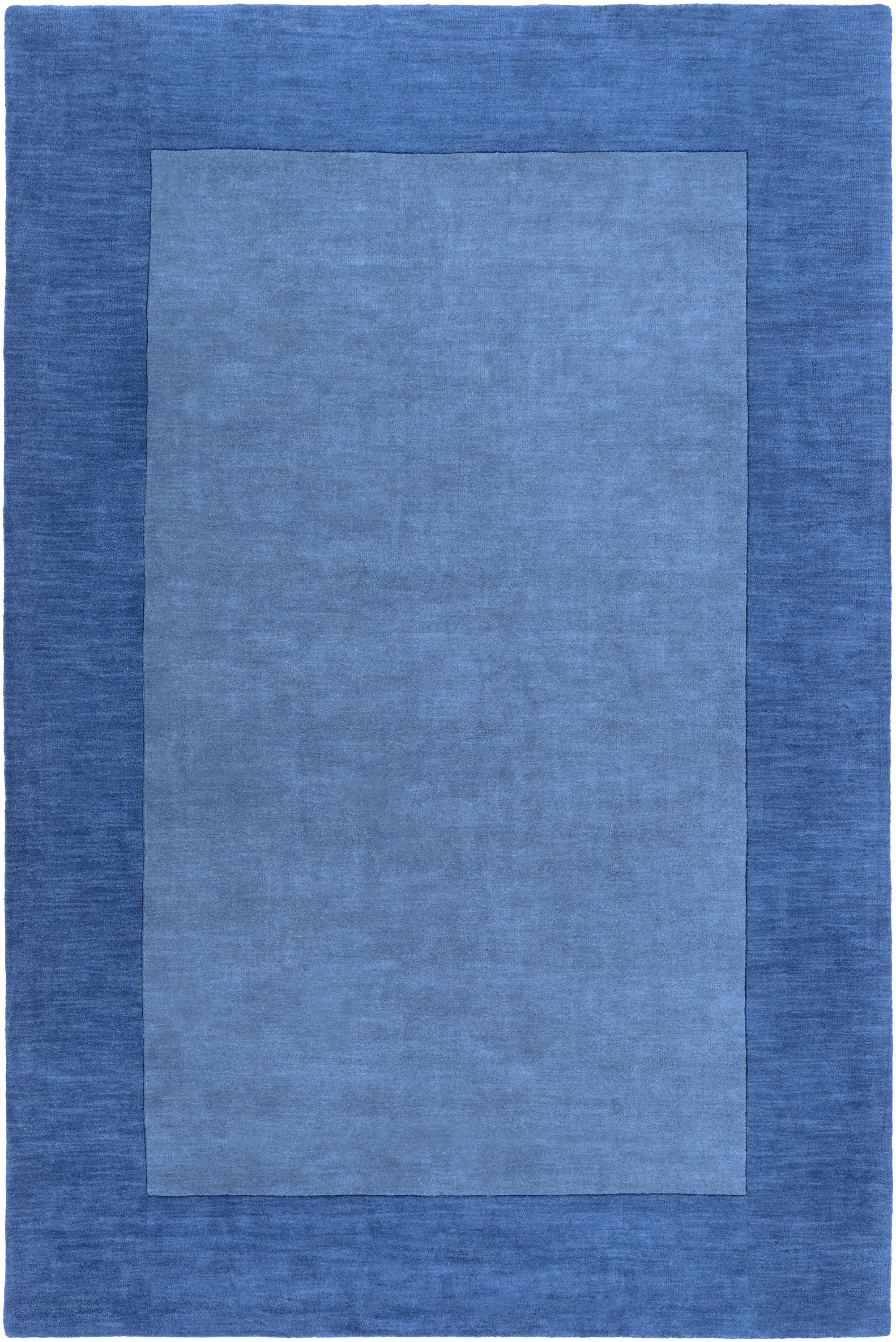 Livabliss M308-69 Mystique 6 x 9 (ft) Loomed Wool Dark Blue Rectangular Indoor Solid Area rug